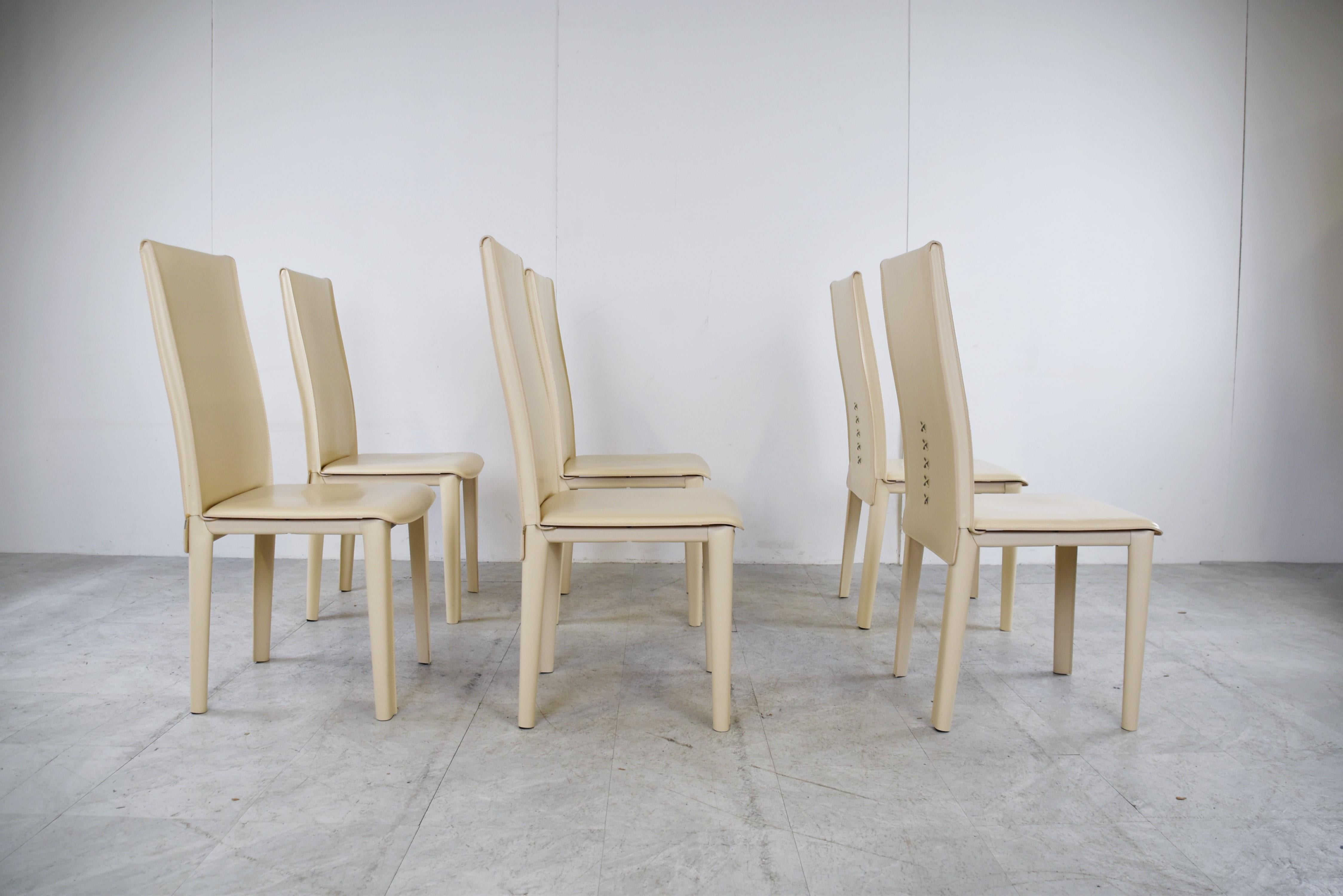 Vintage Dining Chairs by Arper Italy, 1980s 3