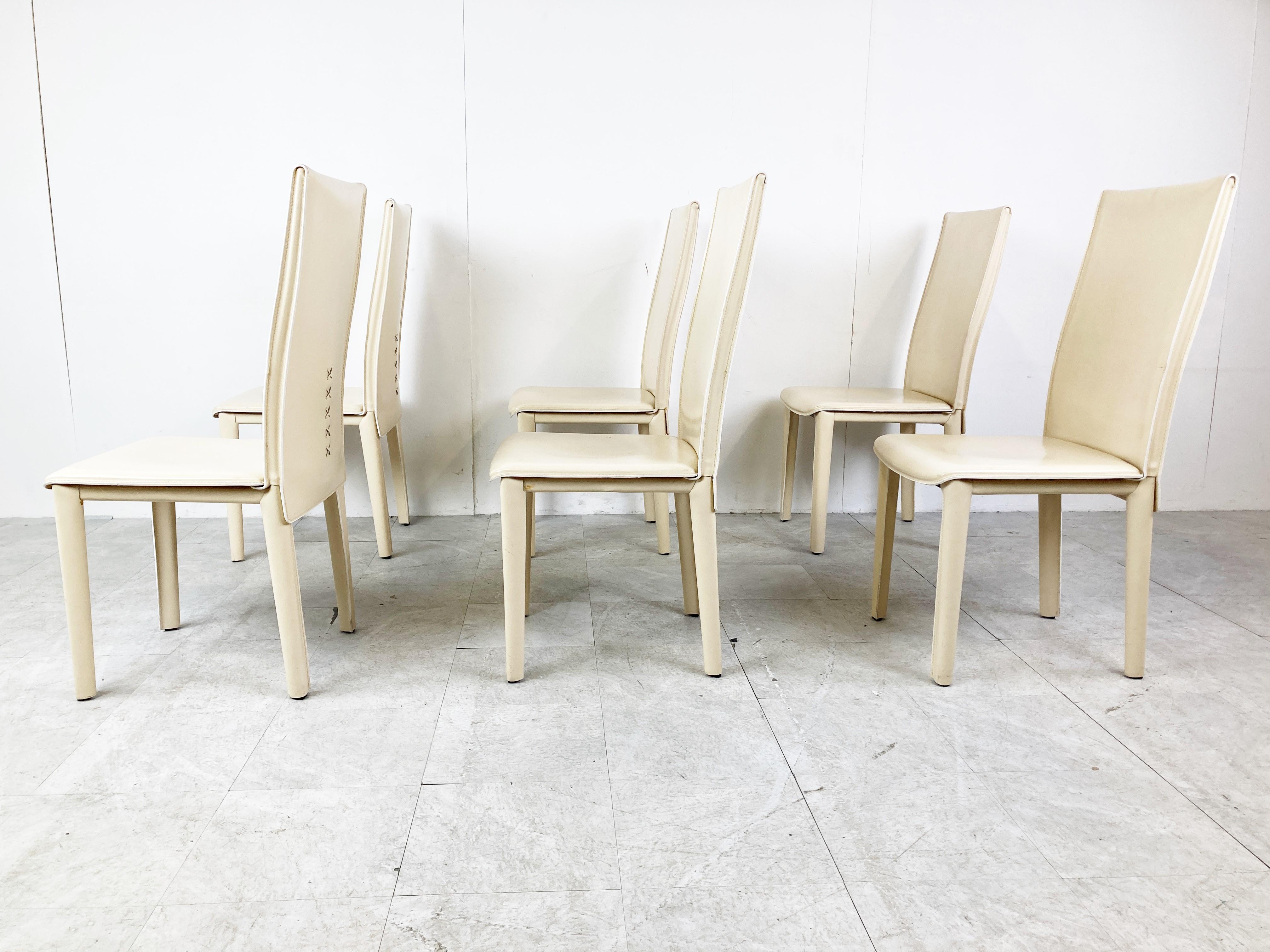 Vintage Dining Chairs by Arper Italy, 1980s For Sale 3