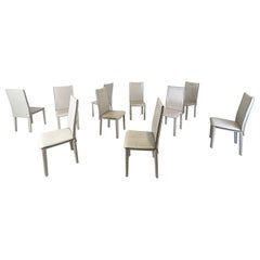 Vintage dining chairs by Arper italy, 1980s