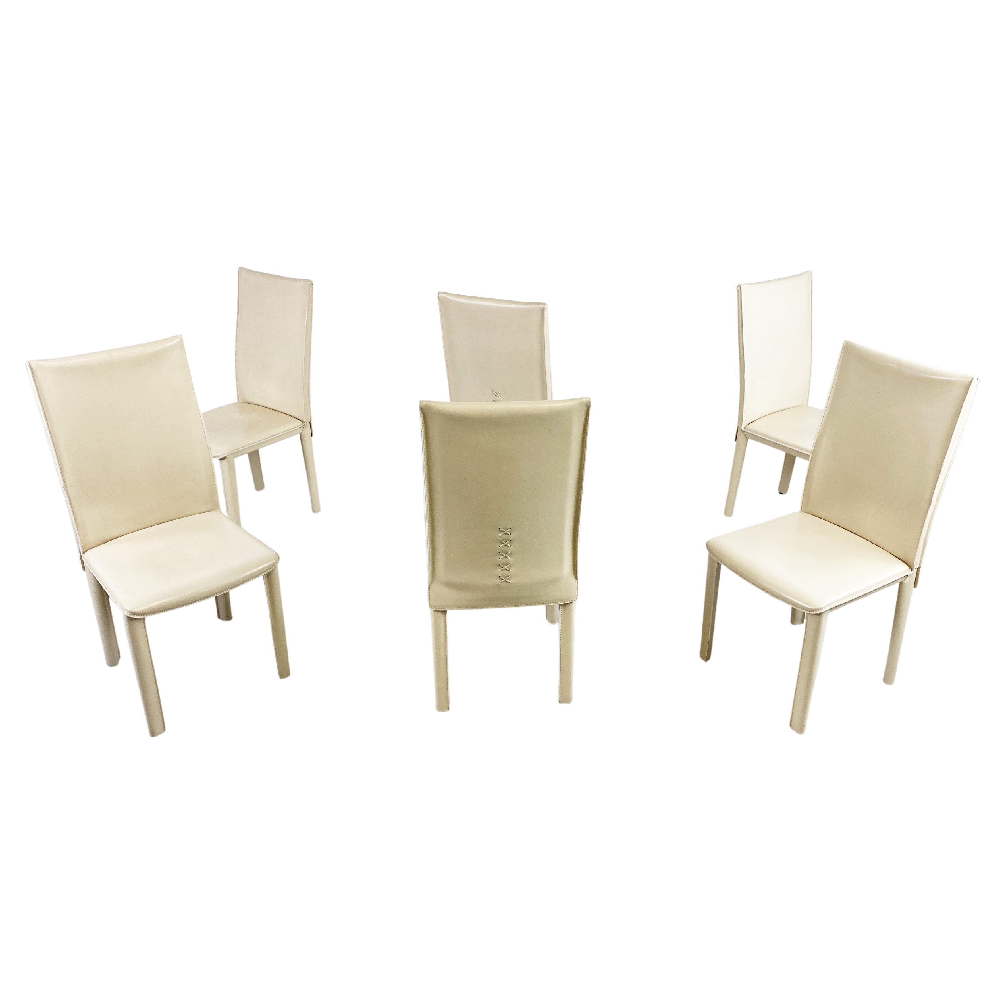 Vintage Dining Chairs by Arper Italy, 1980s