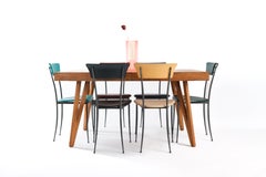 Vintage Dining Chairs by Arper Italy, 1980s — Set of 6