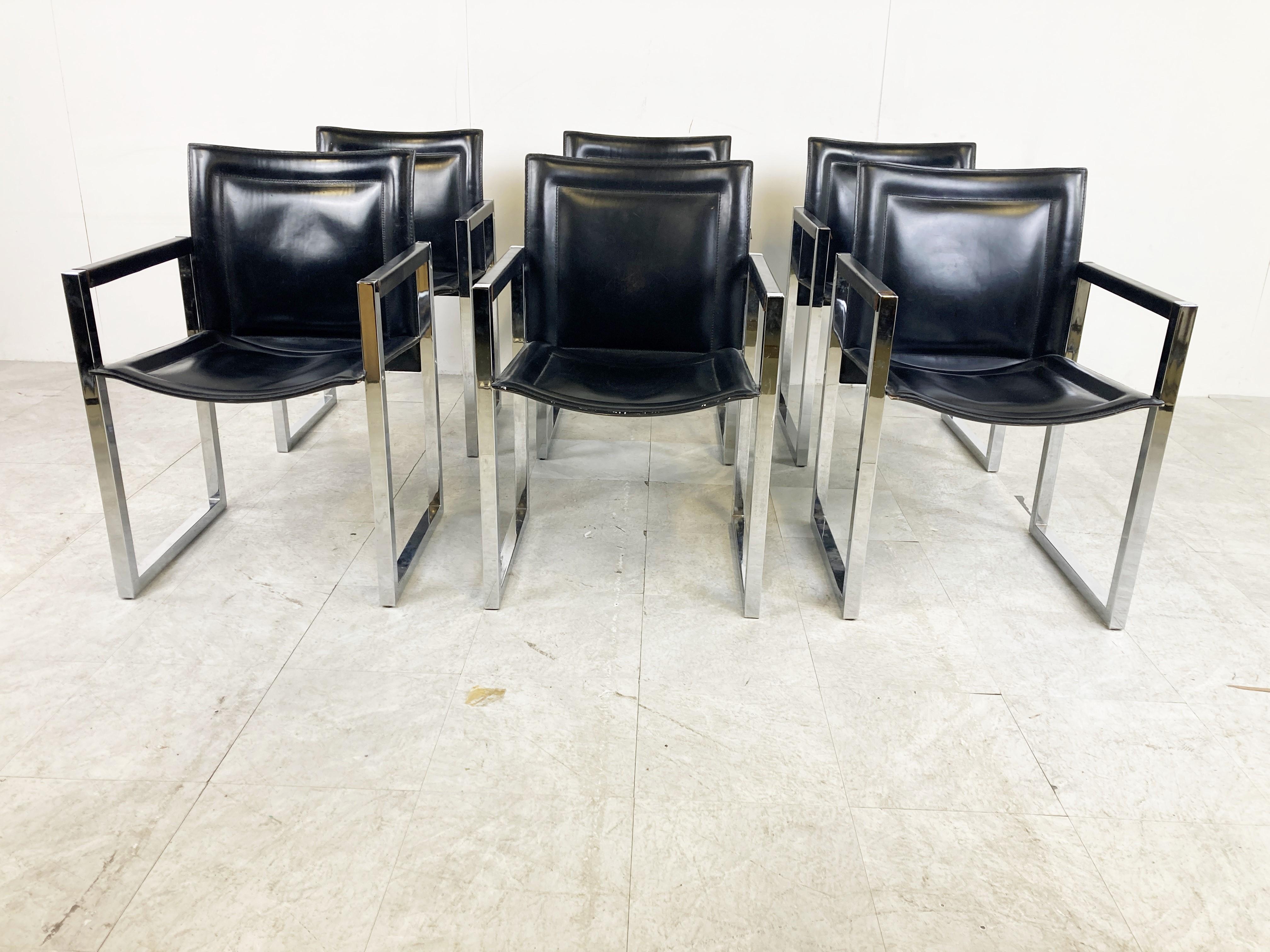Mid-Century Modern Vintage Dining Chairs by Arrben, 1980s For Sale