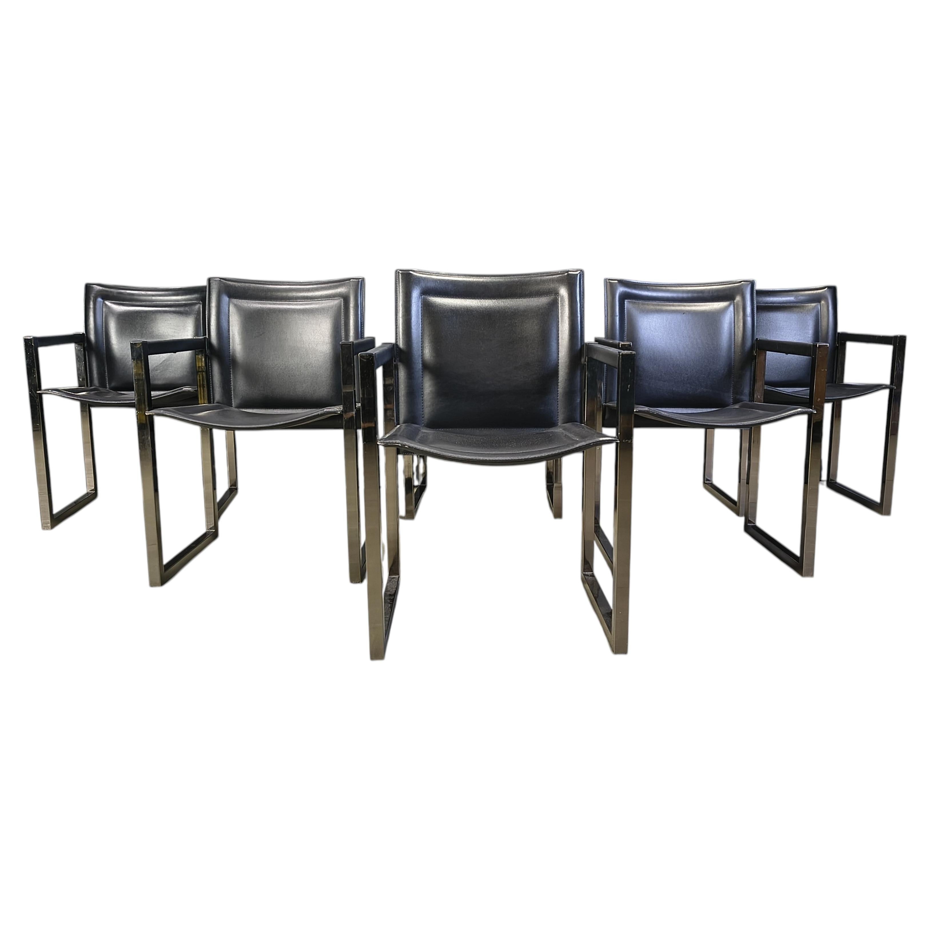 Vintage dining chairs by Arrben, 1980s For Sale