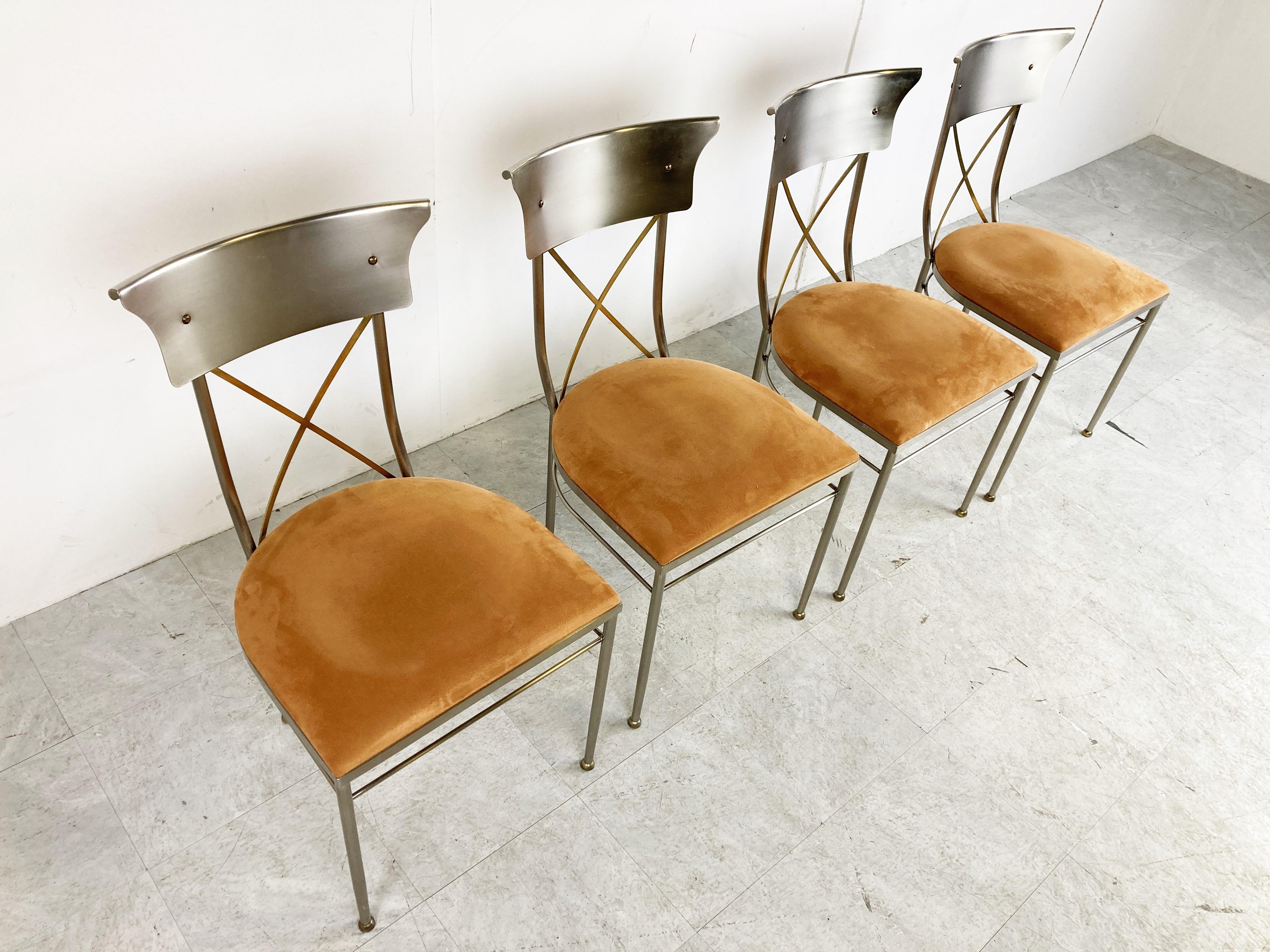 Late 20th Century Vintage Dining Chairs by Belgo Chrom, Set of 4, 1970s
