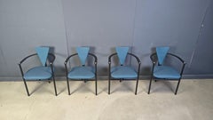 Sedie da pranzo vintage di Belgo chrom, set di 4 - anni '80