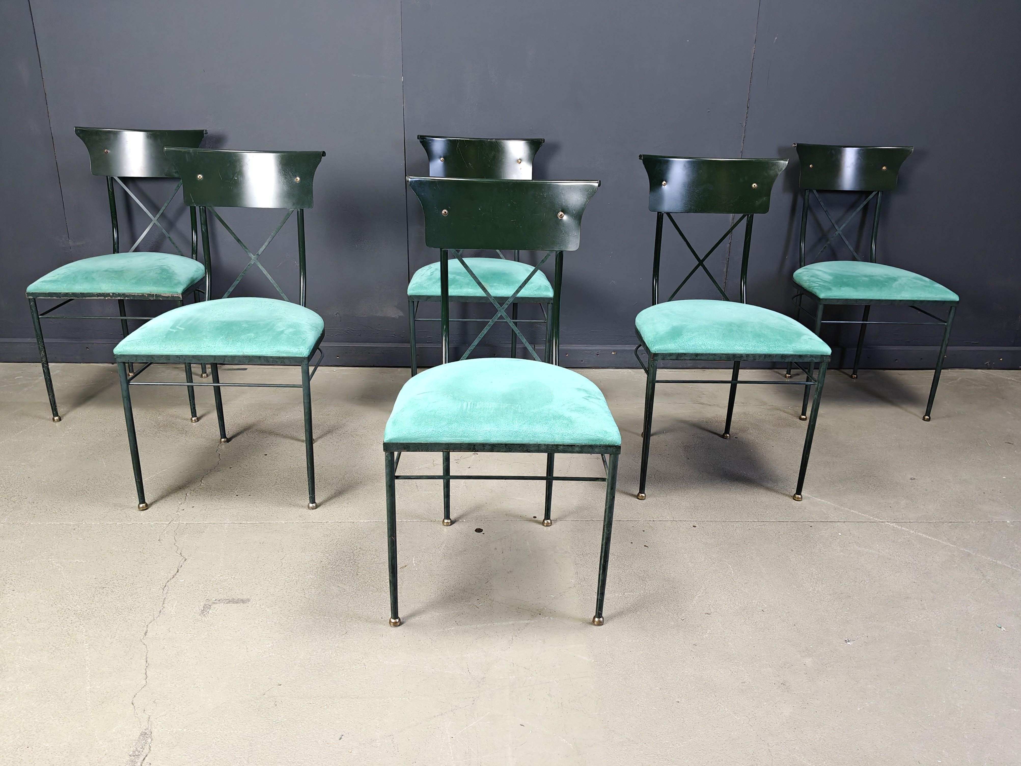 Sedie da pranzo vintage di Belgo chrom, set di 6 - anni '70 in vendita 3