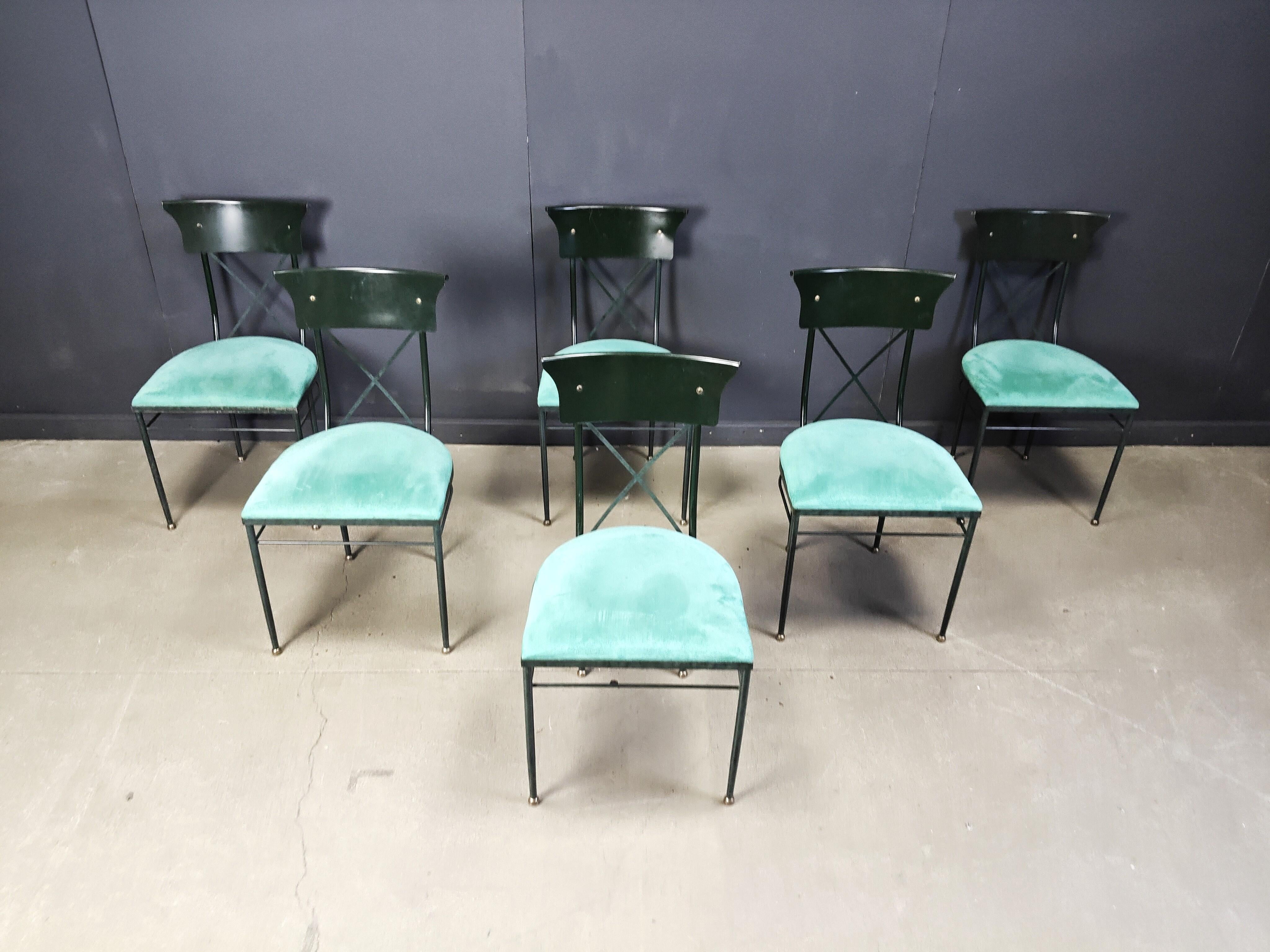 Sedie da pranzo vintage di Belgo chrom, set di 6 - anni '70 in vendita 4