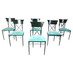 Vintage dining chairs by Belgo chrom, set of 6 - 1970s