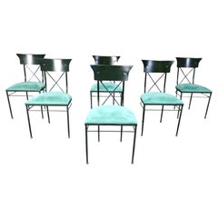 Sedie da pranzo vintage di Belgo chrom, set di 6 - anni '70