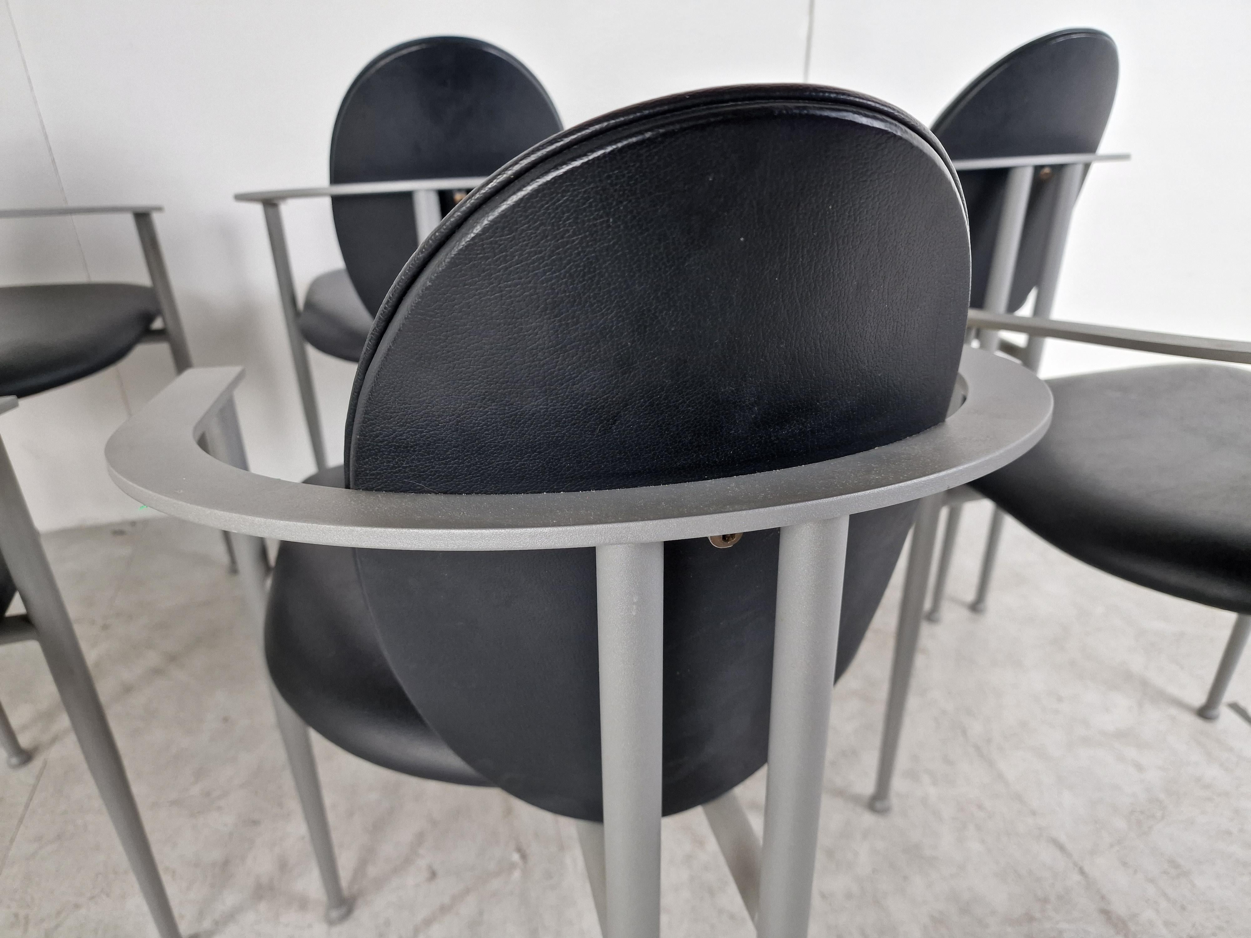 Vintage Dining Chairs by Belgo Chrom, Set of 6, 1980s 3