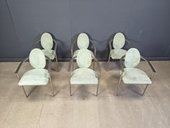 Sedie da pranzo vintage di Belgo chrom, set di 6 - anni '80