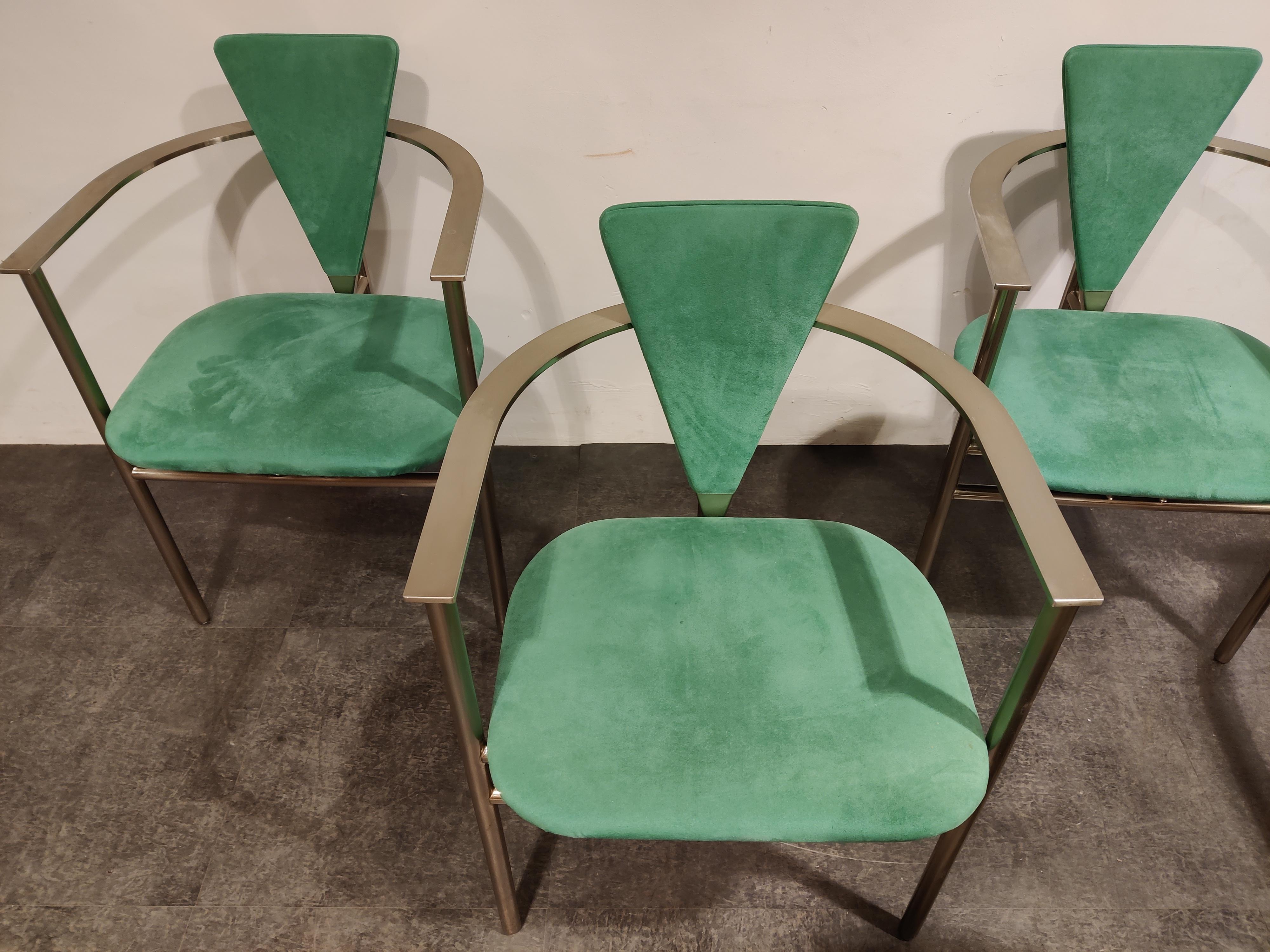 Late 20th Century Vintage Dining Chairs by Belgo Chrom, Set of 6, 1980s