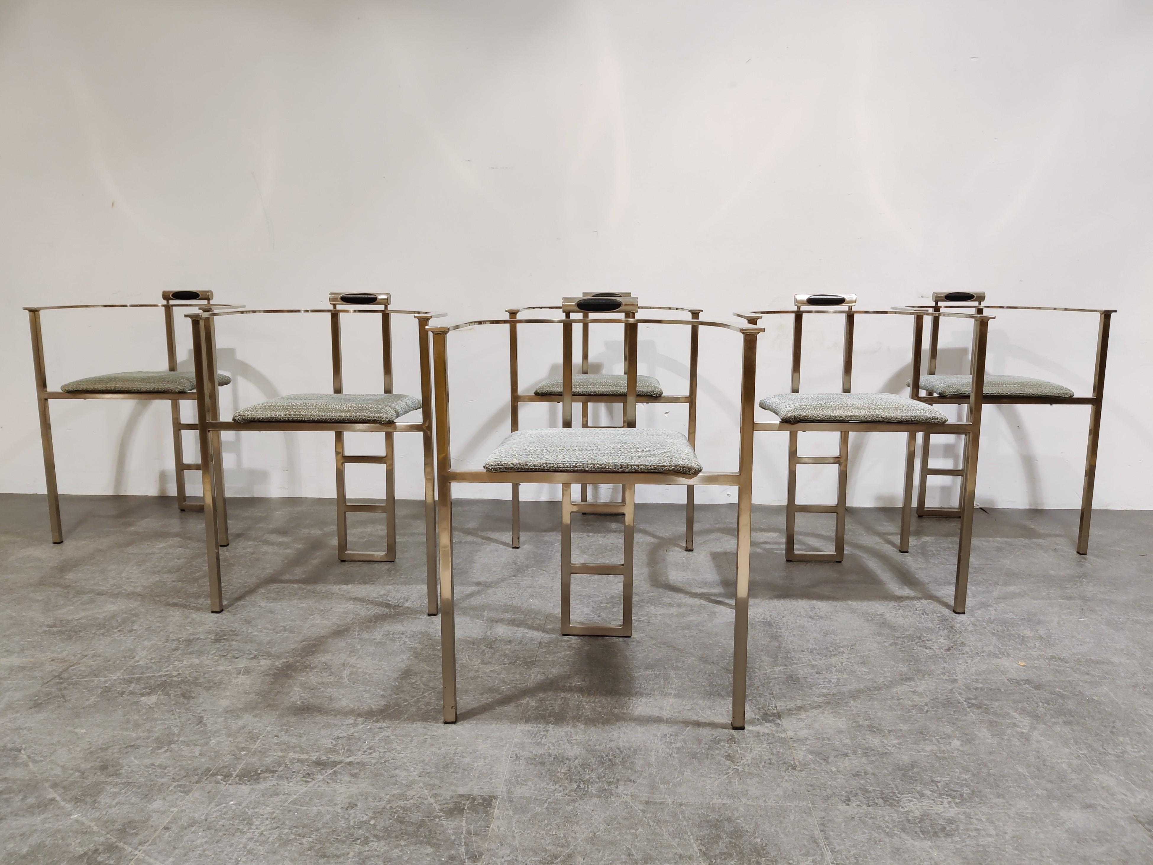 Late 20th Century Vintage Dining Chairs by Belgo Chrom, Set of 6, 1980s