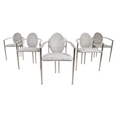 Vintage Dining Chairs by Belgo Chrom, Set of 6, 1980s