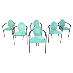 Chaises de salle à manger vintage par Belgo chrom, ensemble de 6 - années 1980