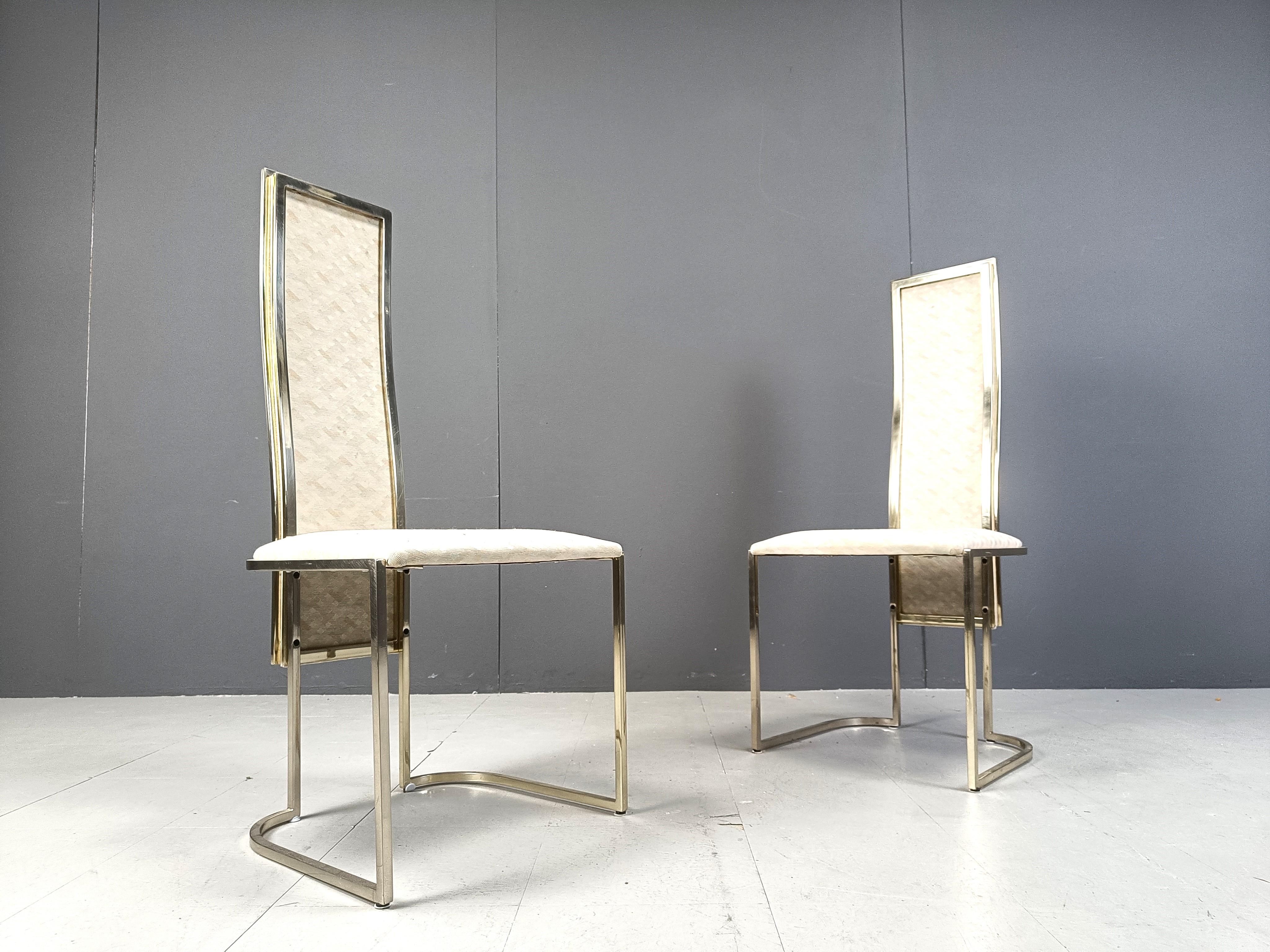 Vintage dining chairs by Belgochrom, set of 8 - 1970s For Sale 2
