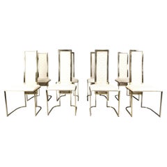 Vintage dining chairs by Belgochrom, set of 8 - 1970s