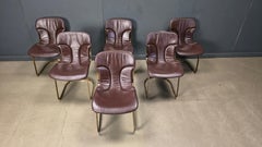 Vintage dining chairs by cidue set of 6, 1970s