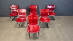 Vintage dining chairs by cidue set of 6, 1970s