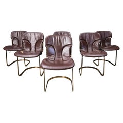 Vintage dining chairs by cidue set of 6, 1970s