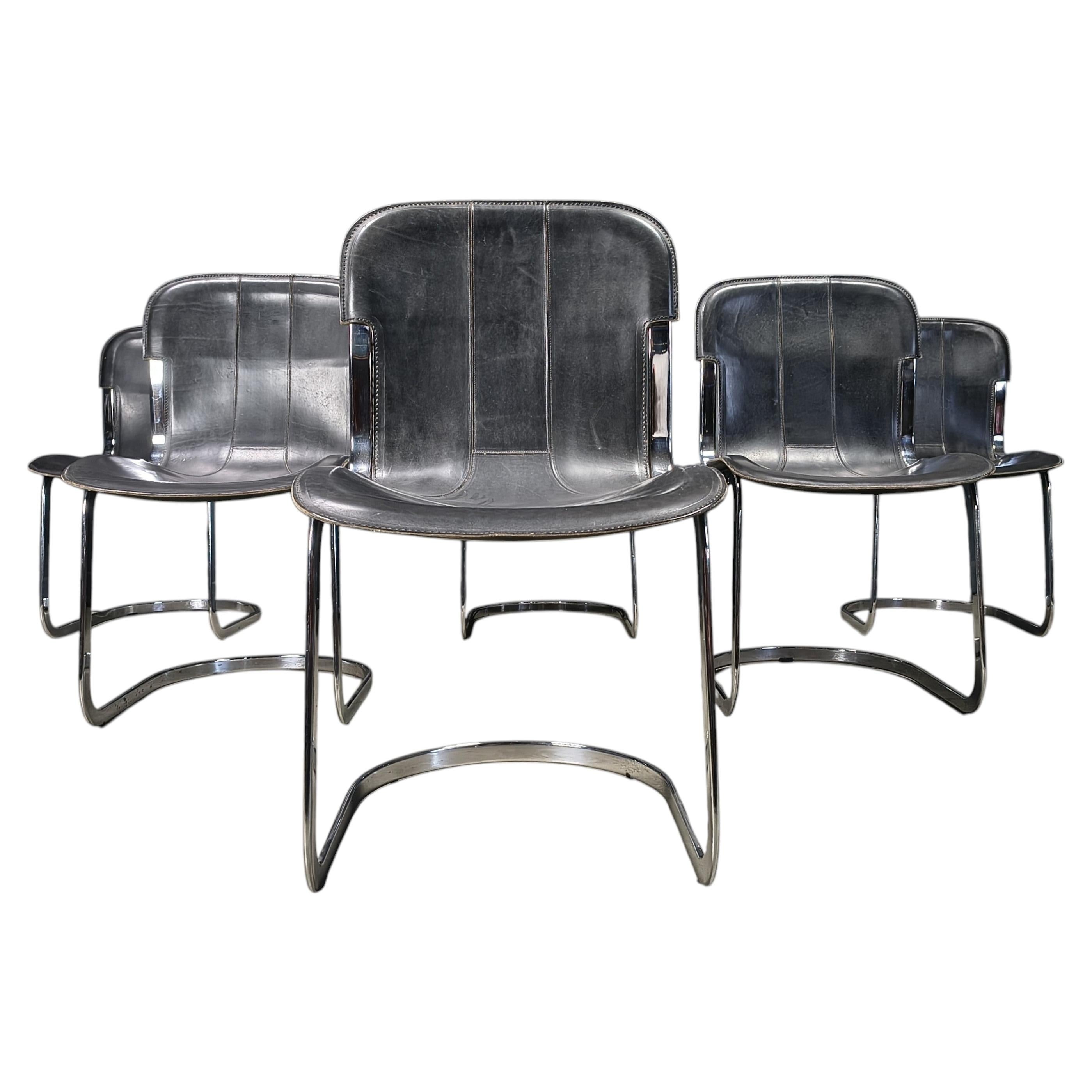 Vintage esstischstühle von cidue 6er set, 1970er
