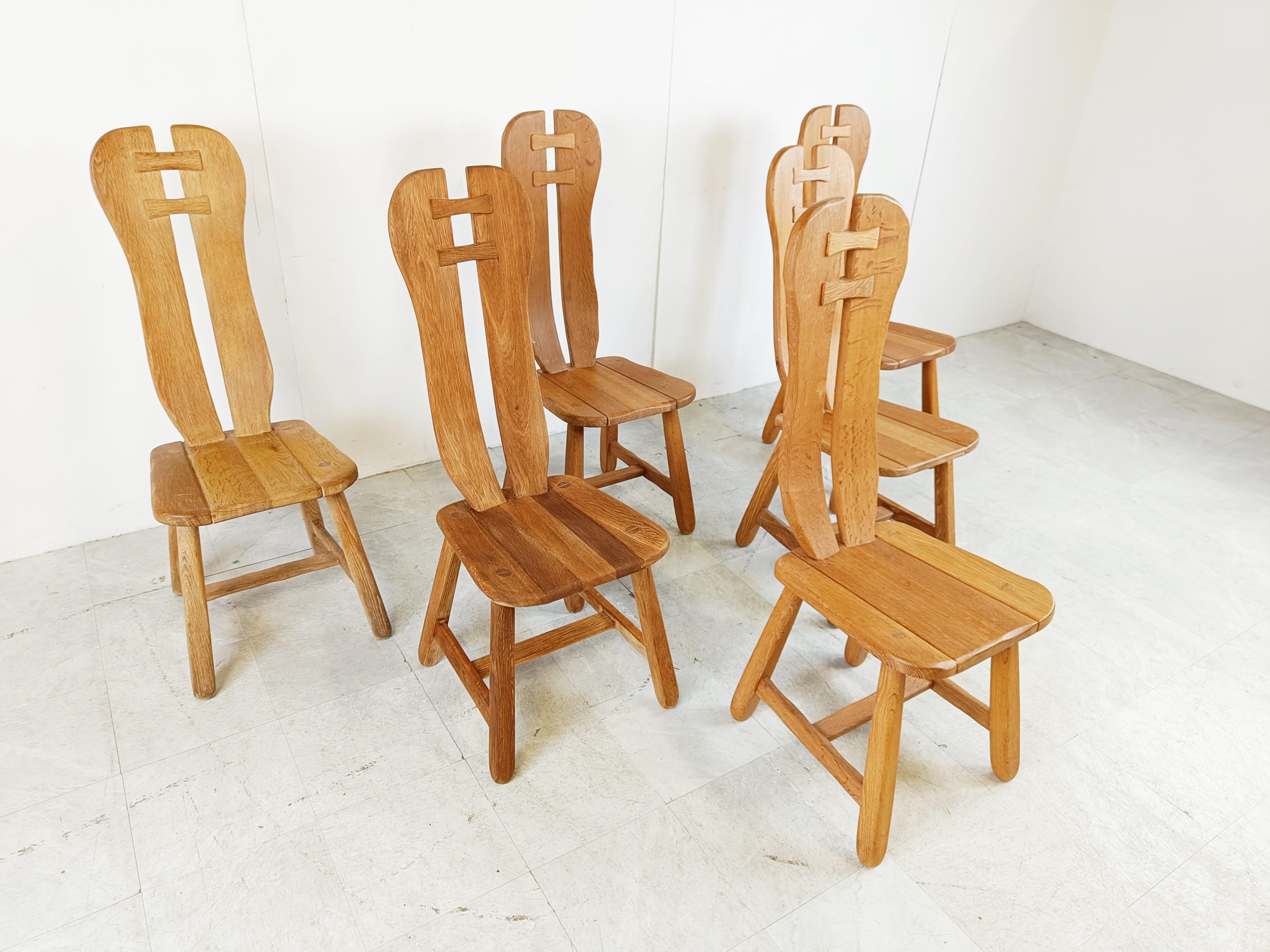 Vintage Dining Chairs by Depuydt, Belgium, 1960s In Good Condition For Sale In HEVERLEE, BE
