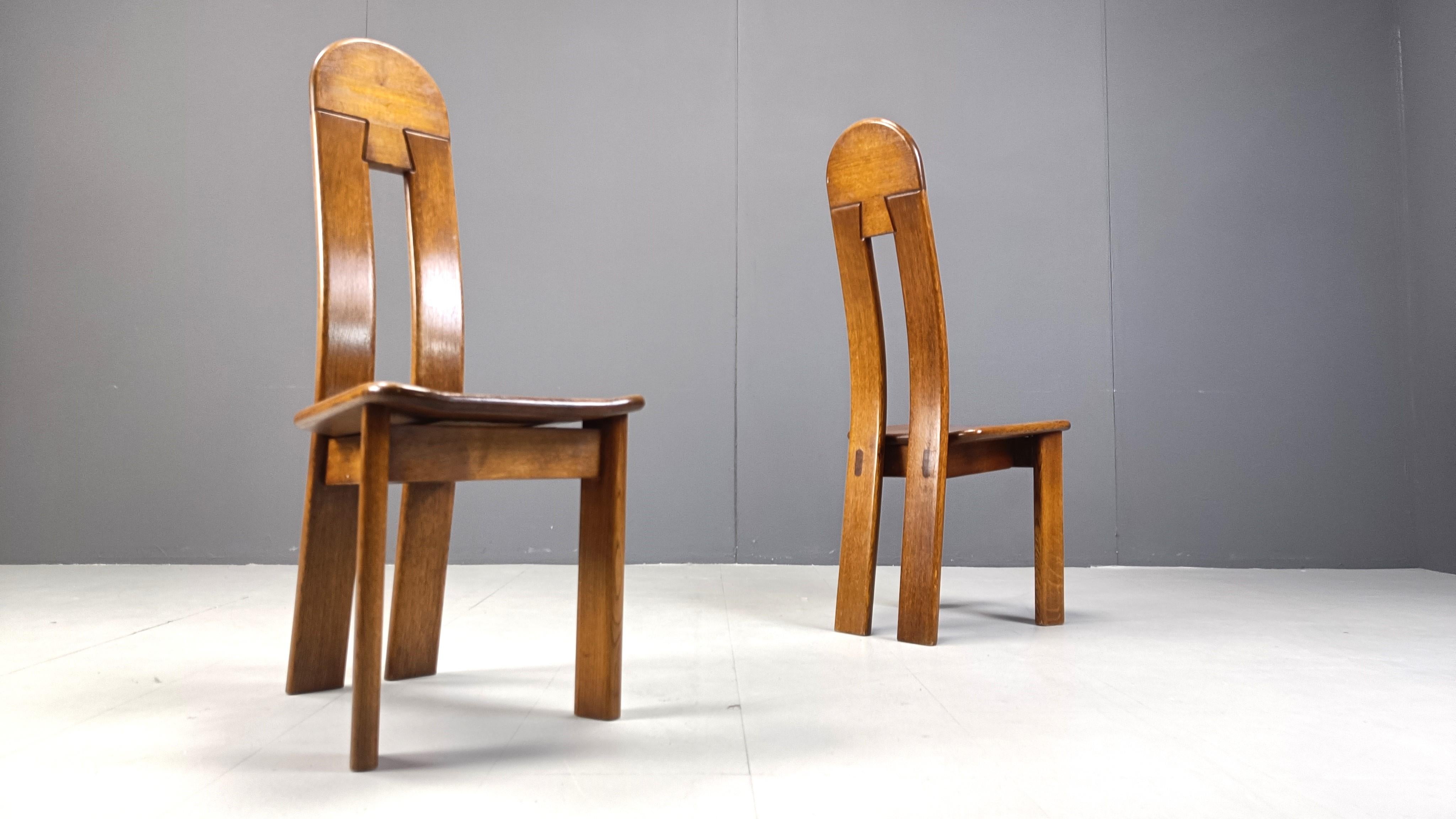 Vintage dining chairs by Depuydt, Belgium, 1960s set of 12 5
