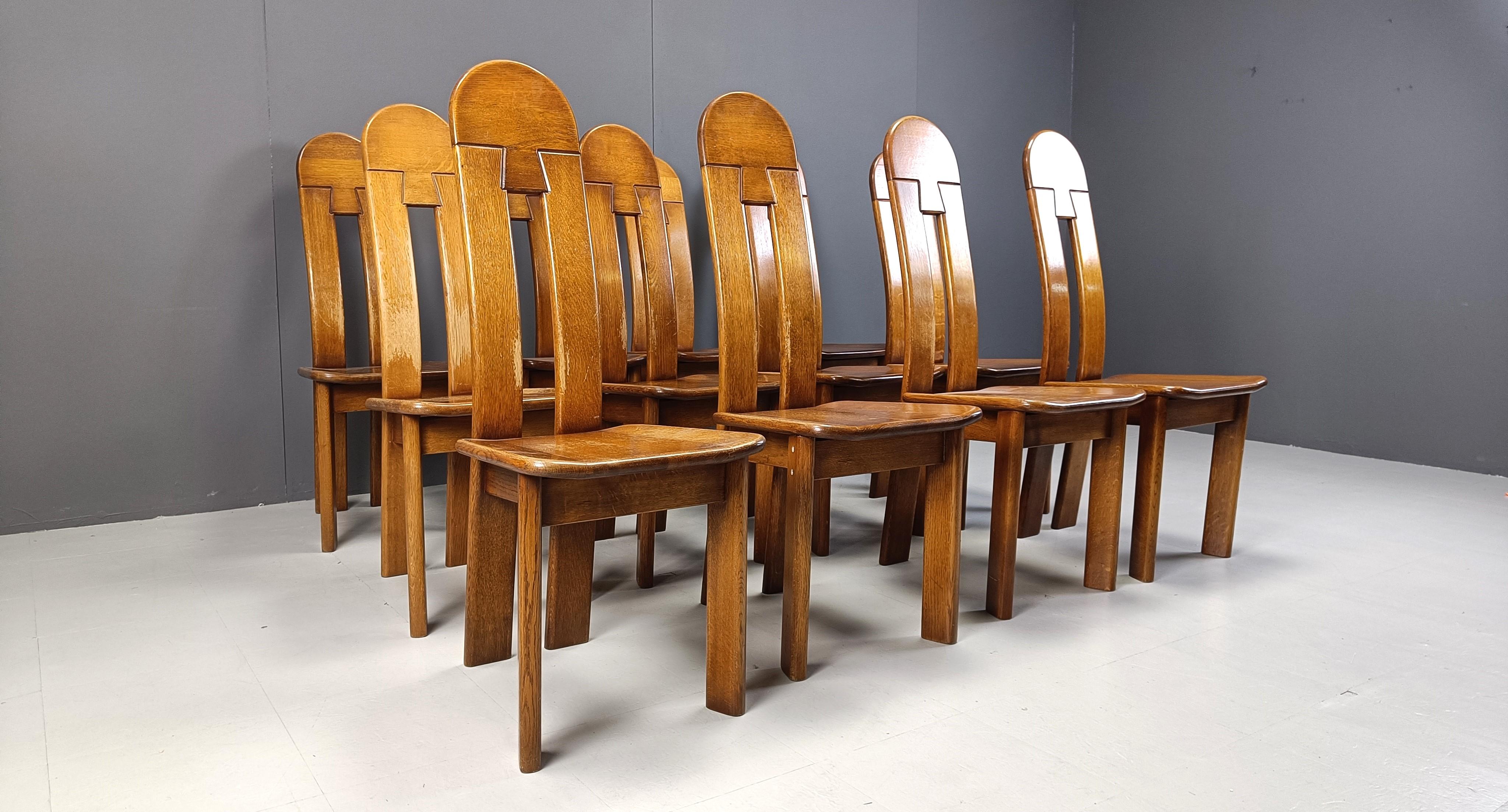 Vintage dining chairs by Depuydt, Belgium, 1960s set of 12 2