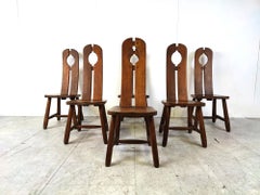Vintage dining chairs by Depuydt, Belgium, set of 6 - 1960s