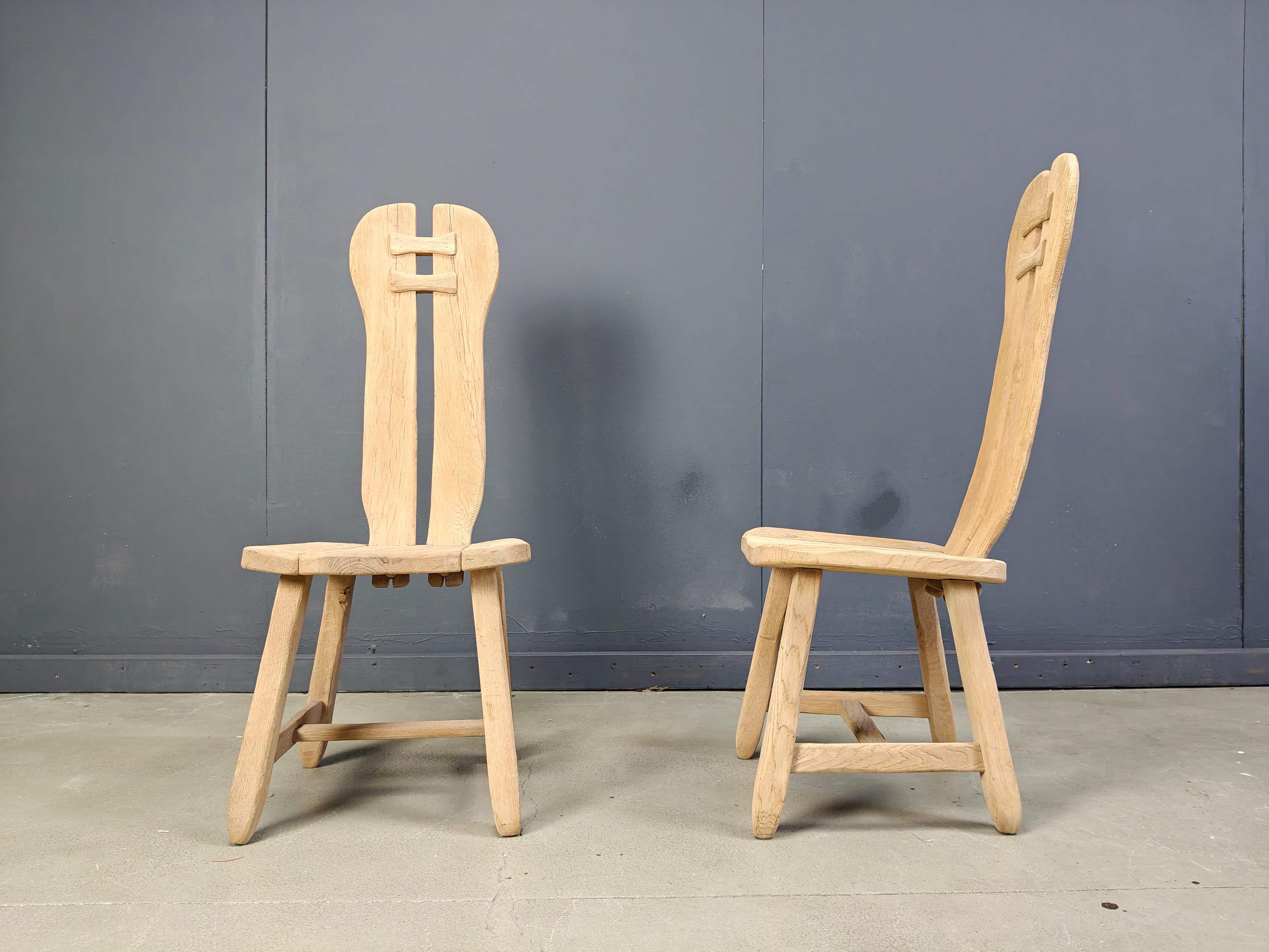 Belge Chaises de salle à manger vintage de Depuydt, Belgique, ensemble de 6 - 1960 en vente