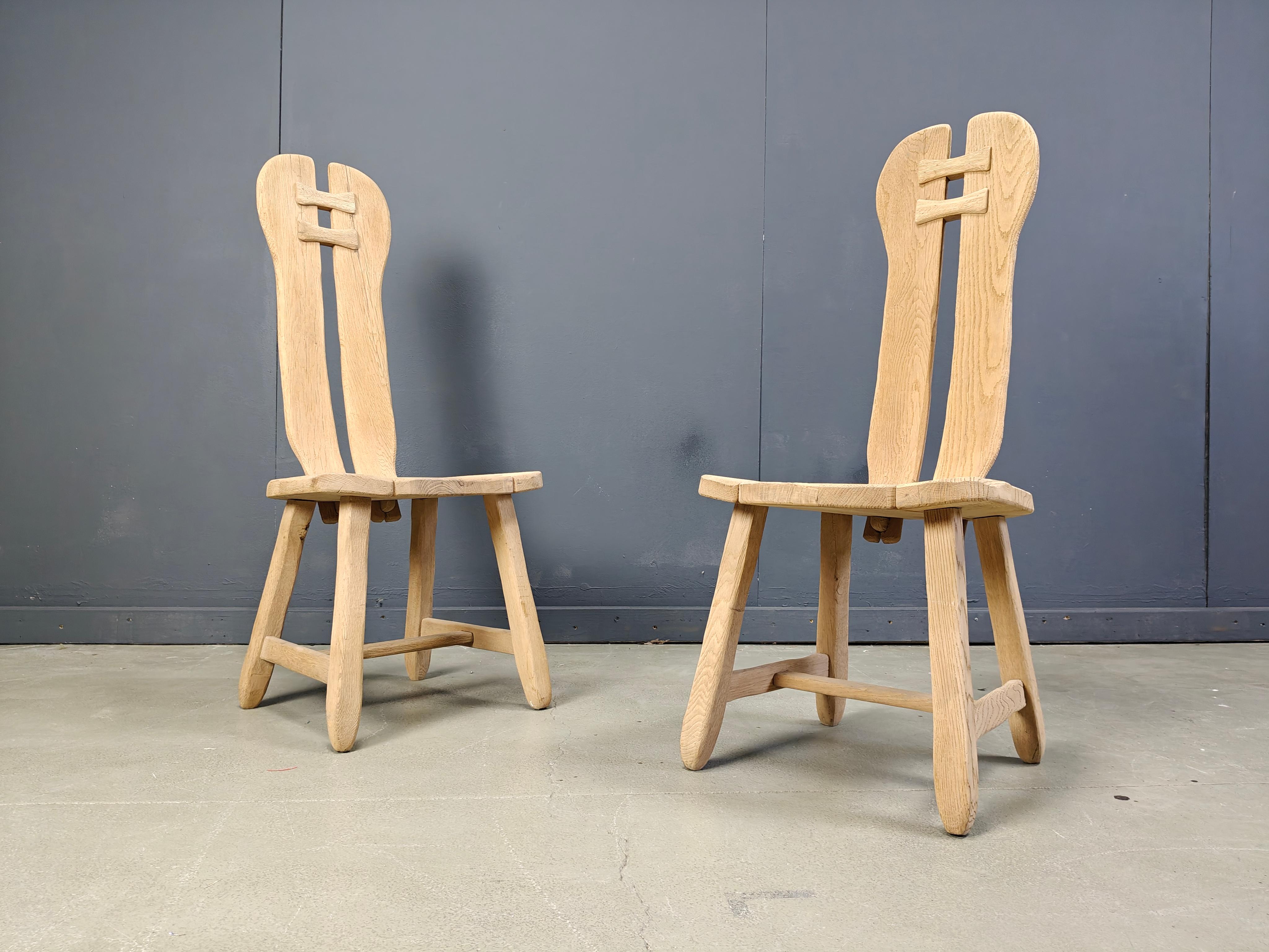 Chaises de salle à manger vintage de Depuydt, Belgique, ensemble de 6 - 1960 Bon état - En vente à Leuven, Vlaams Gewest