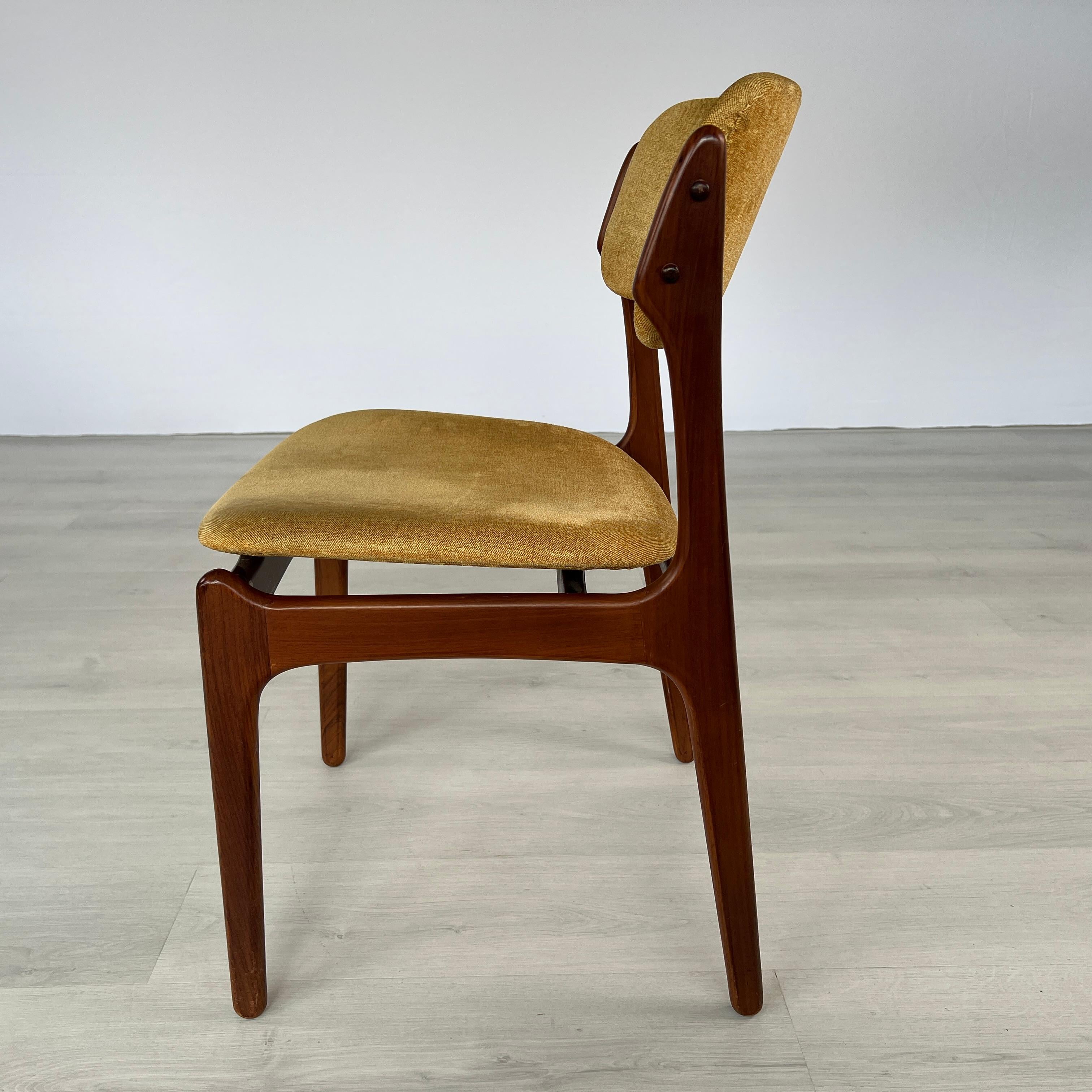 Vintage Dining Chairs by E. Buch for o.d. Møbler a-S – Set of 9 in vendita 3