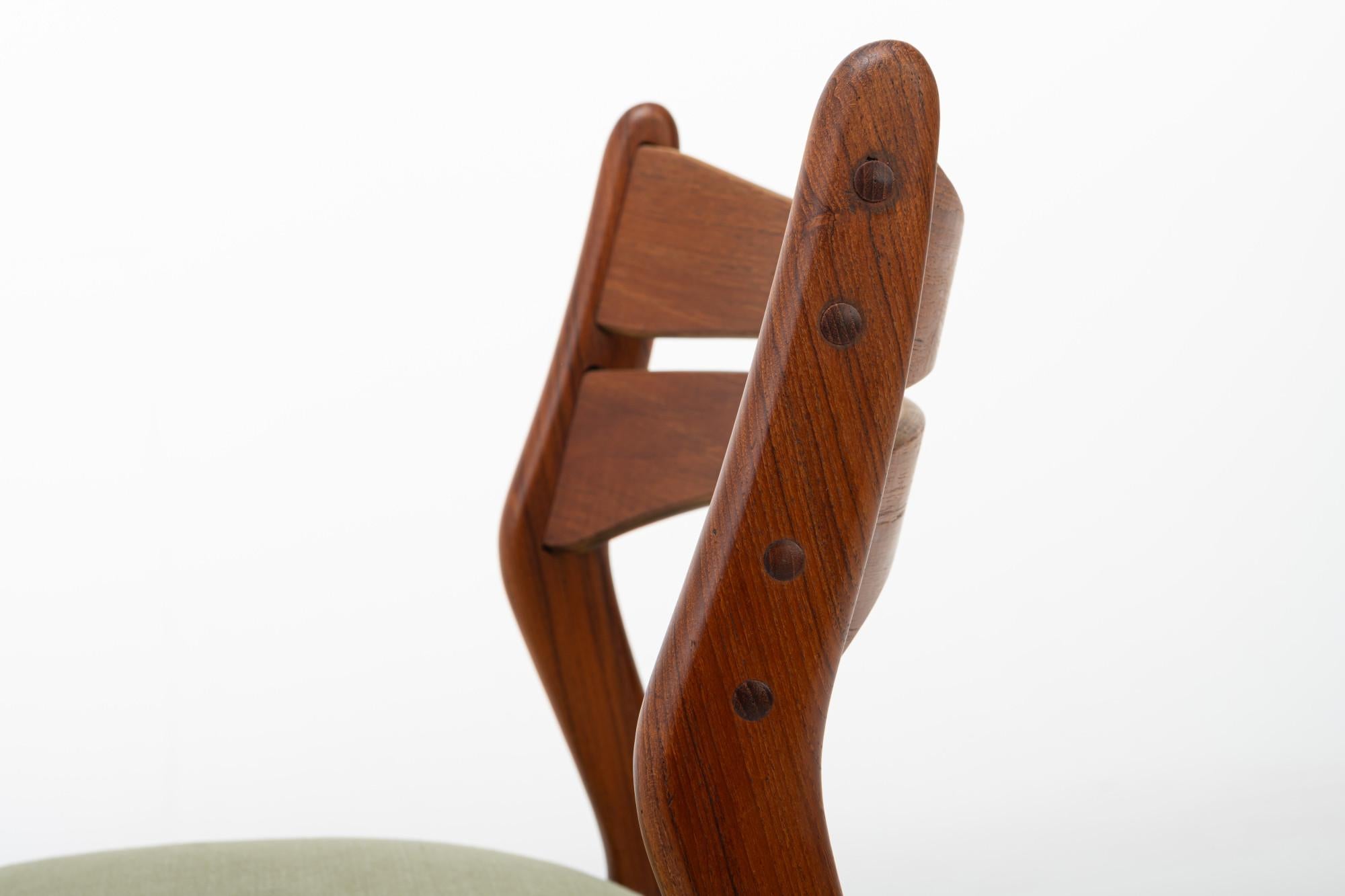 Vintage Dining Chairs by Erik Buch for Christian Christensen Møbelfabrik, 1960s For Sale 8