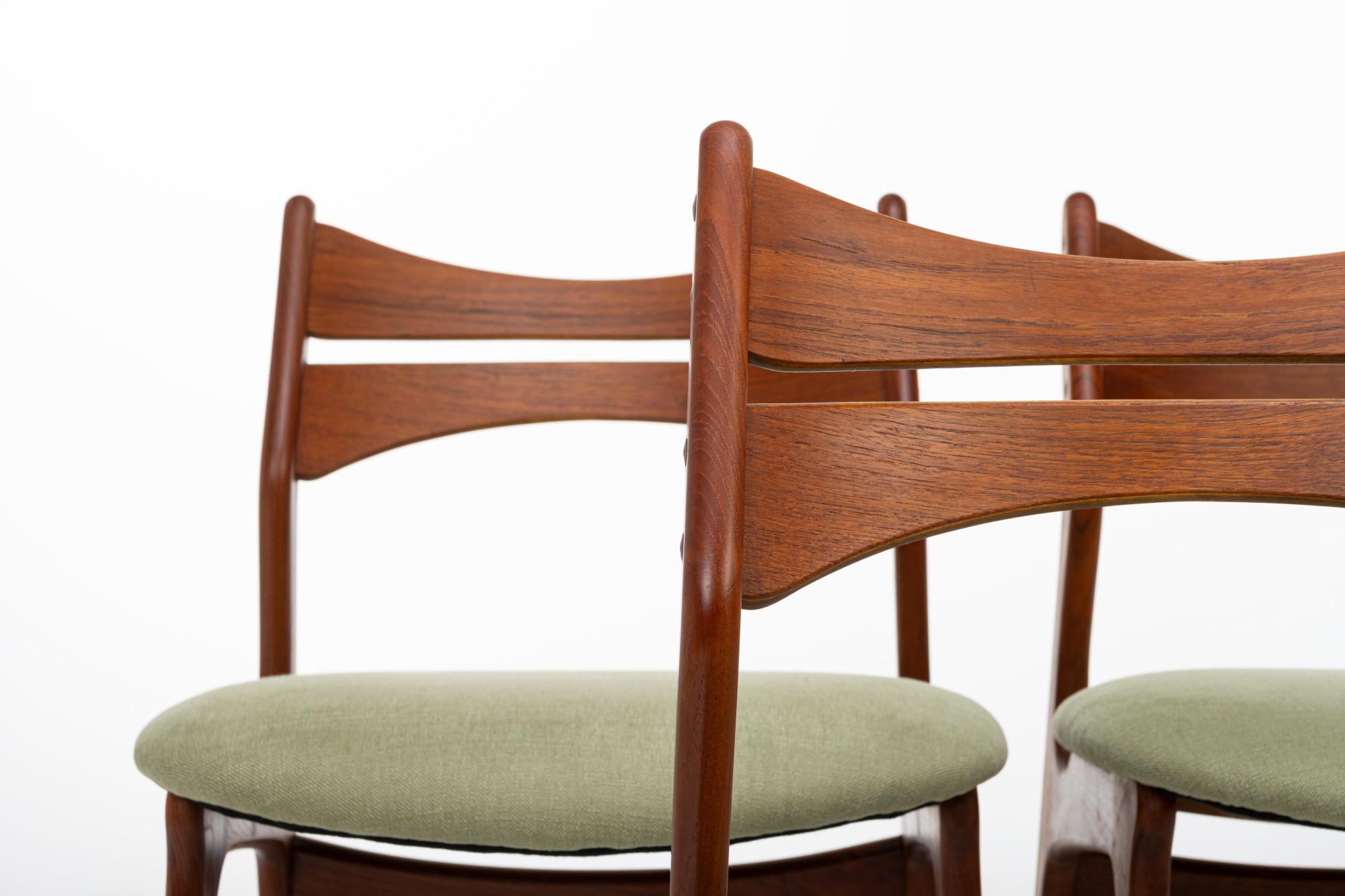 Danish Vintage Dining Chairs by Erik Buch for Christian Christensen Møbelfabrik, 1960s For Sale
