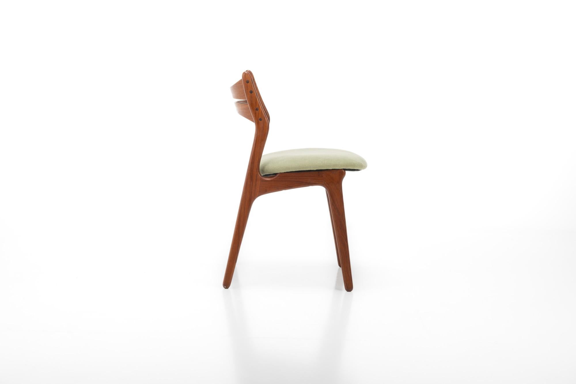 Vintage Dining Chairs by Erik Buch for Christian Christensen Møbelfabrik, 1960s For Sale 1