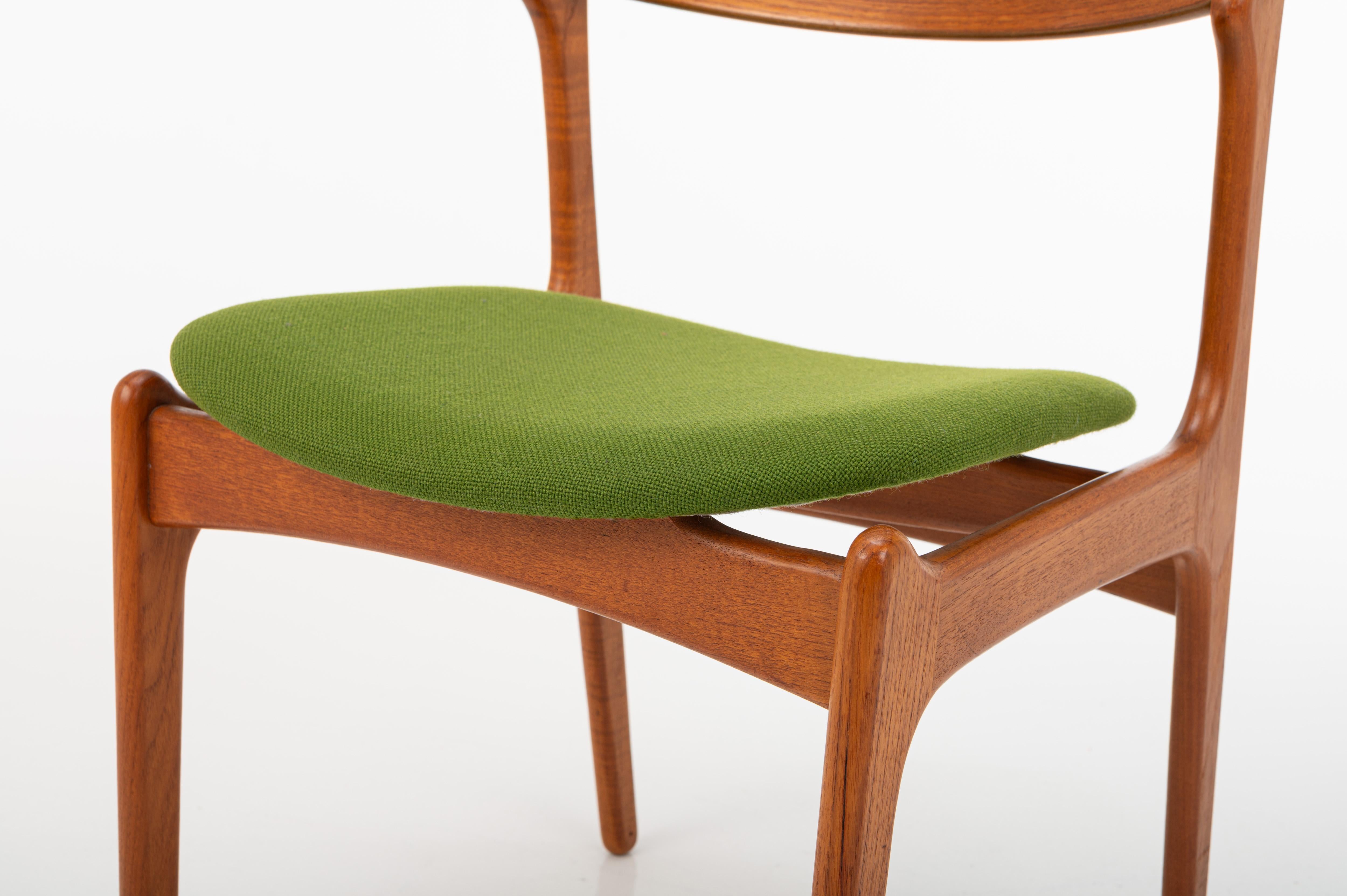 Sedie da pranzo vintage di Erik Buch per Oddense Maskinsnedkeri/O.D. Møbler in vendita 6