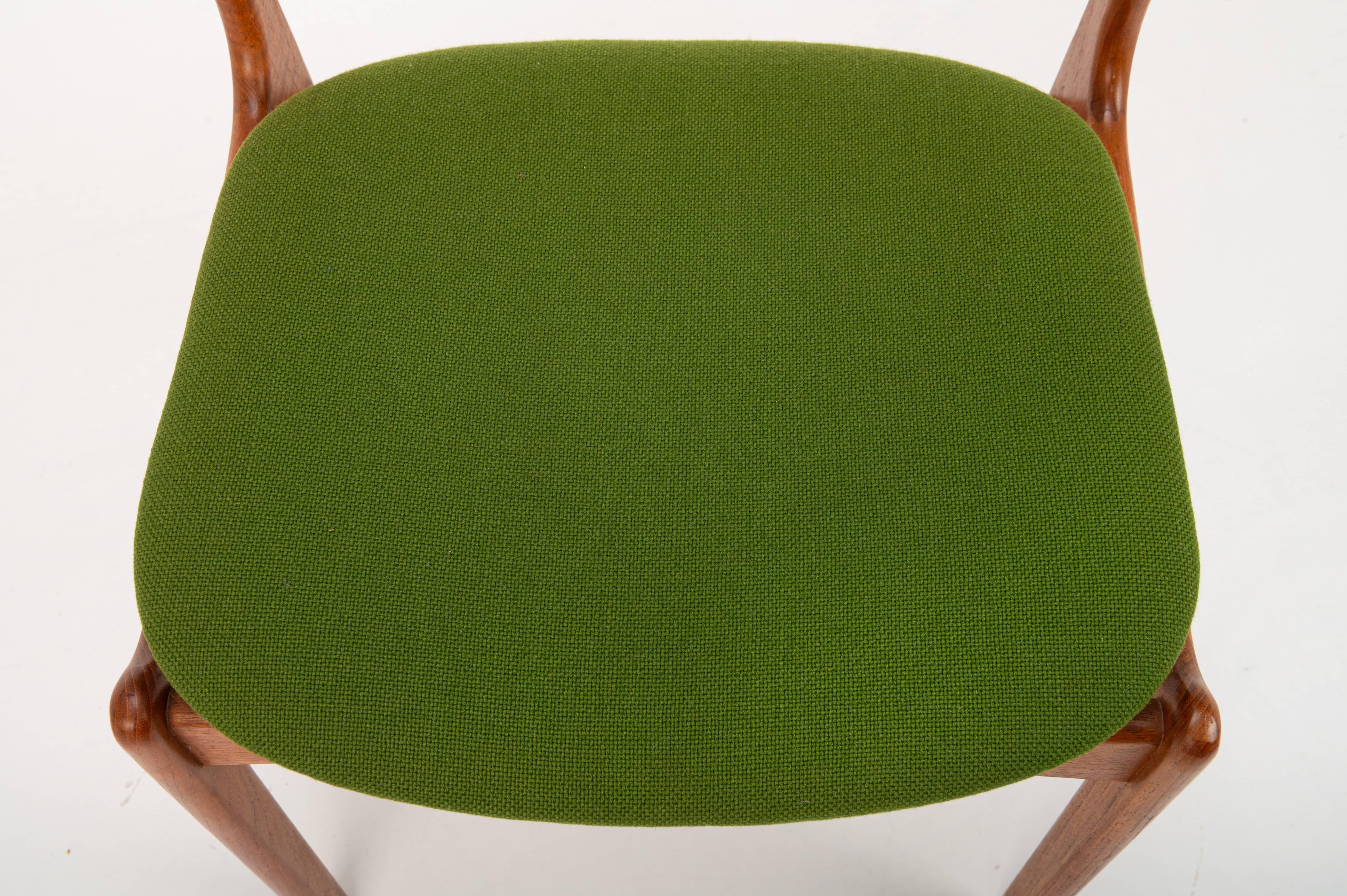 Sedie da pranzo vintage di Erik Buch per Oddense Maskinsnedkeri/O.D. Møbler in vendita 2