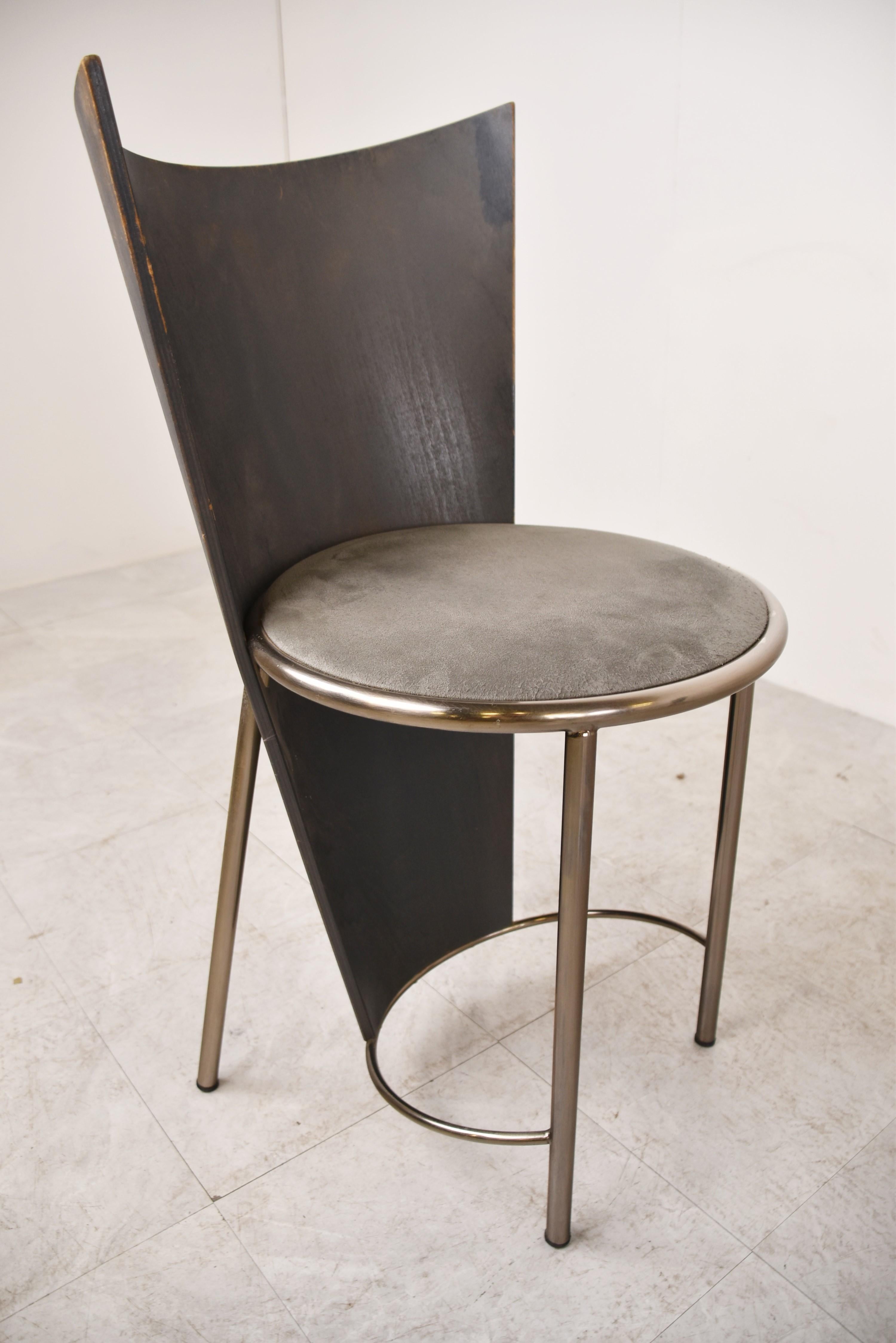 Vintage Dining Chairs by Frans Van Praet, Set of 4 For Sale 4