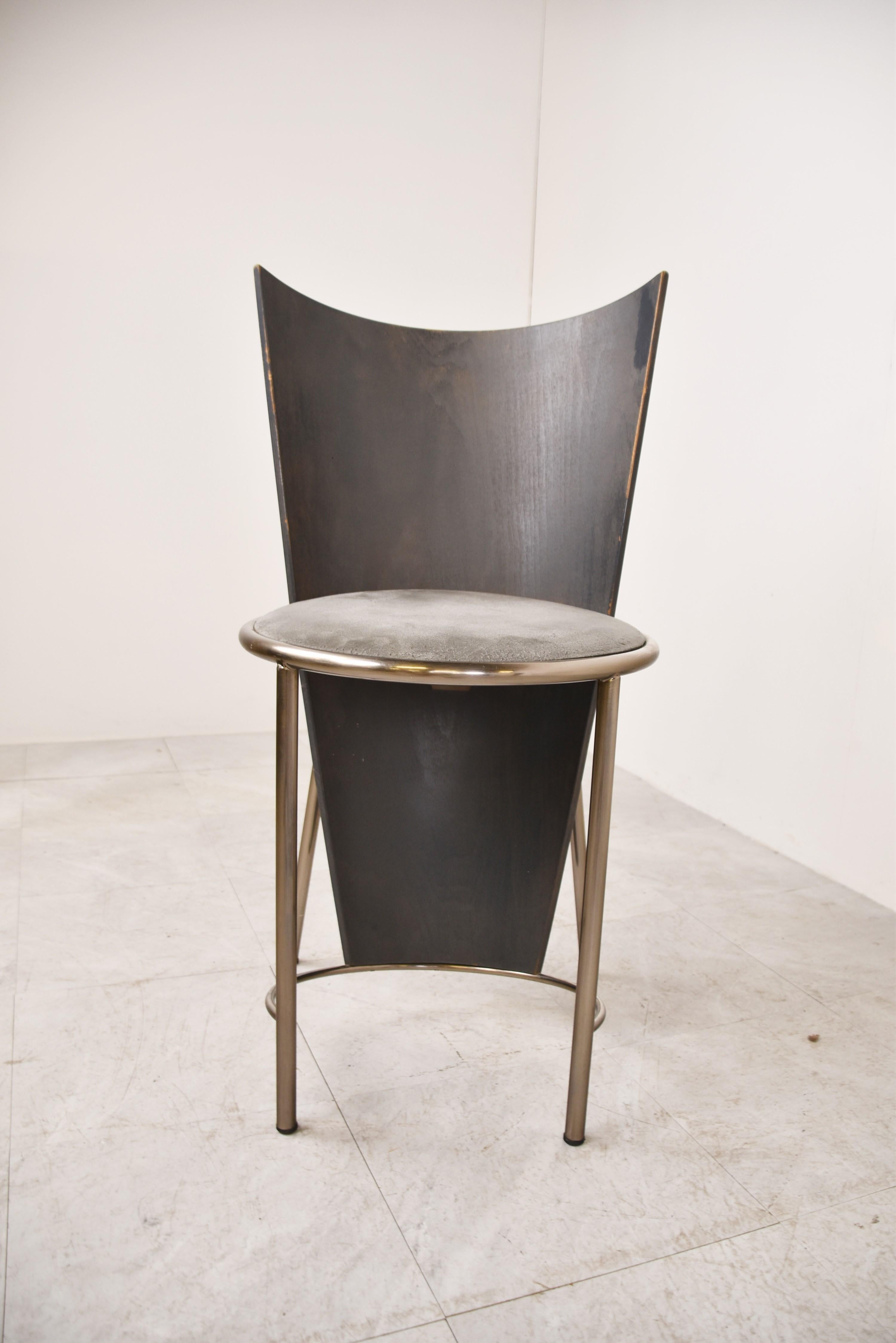 Vintage Dining Chairs by Frans Van Praet, Set of 4 For Sale 2