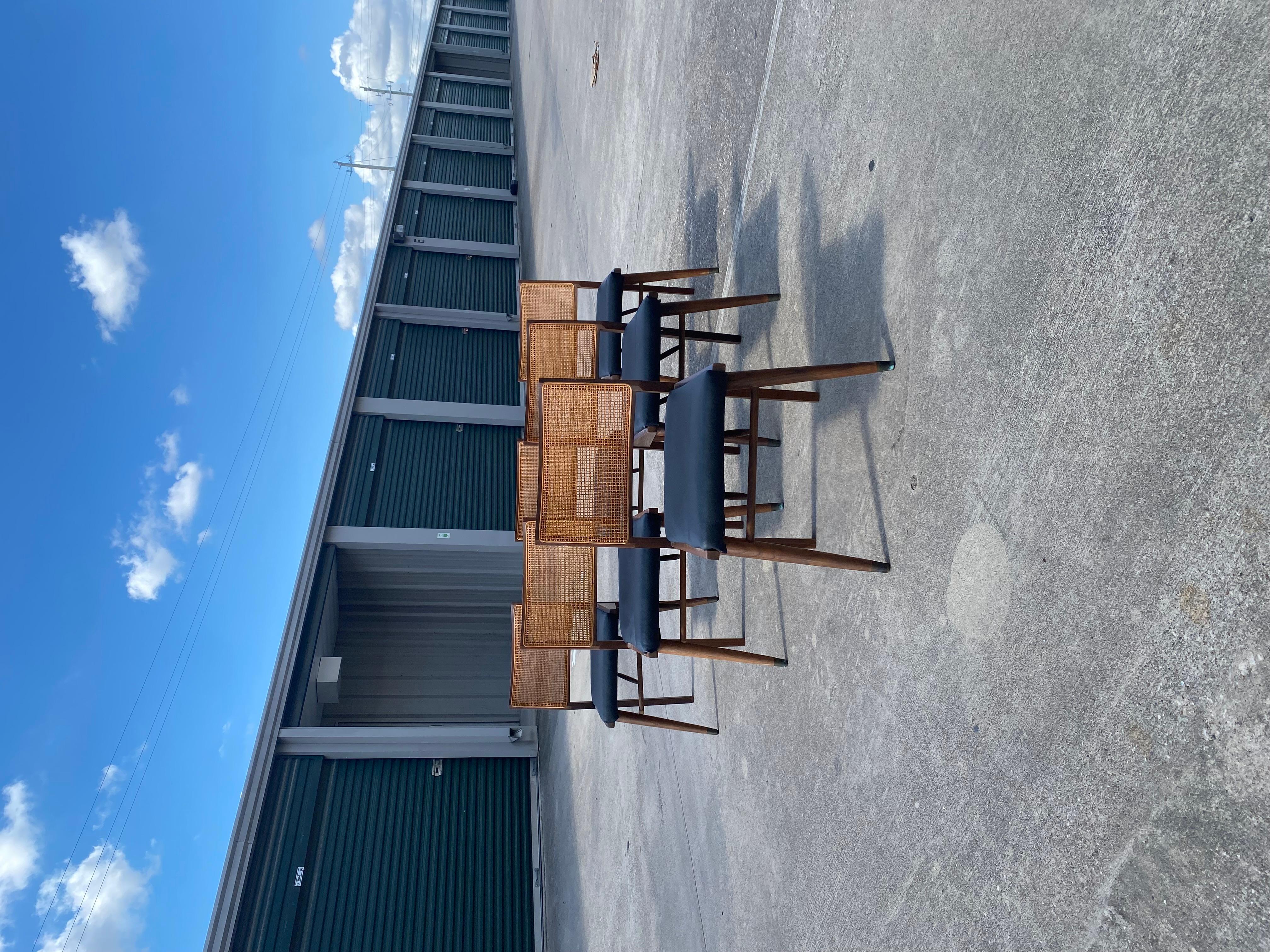 Vintage Dining Chairs by Holman Manufacturing Co (Set of 6) In Fair Condition For Sale In Houston, TX