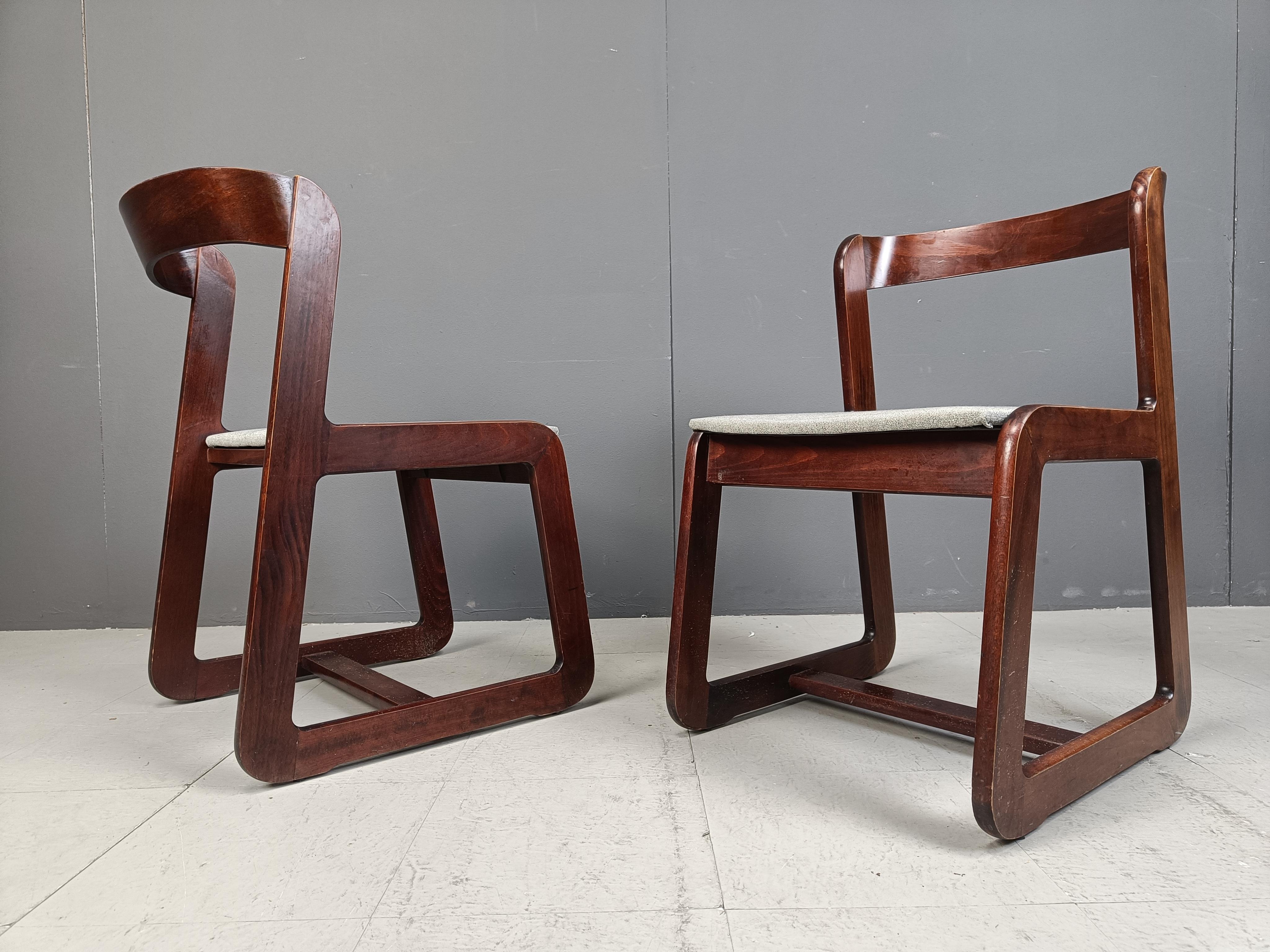 Vintage Dining Chairs by Mario Sabot Set of 6, 1970s For Sale 1