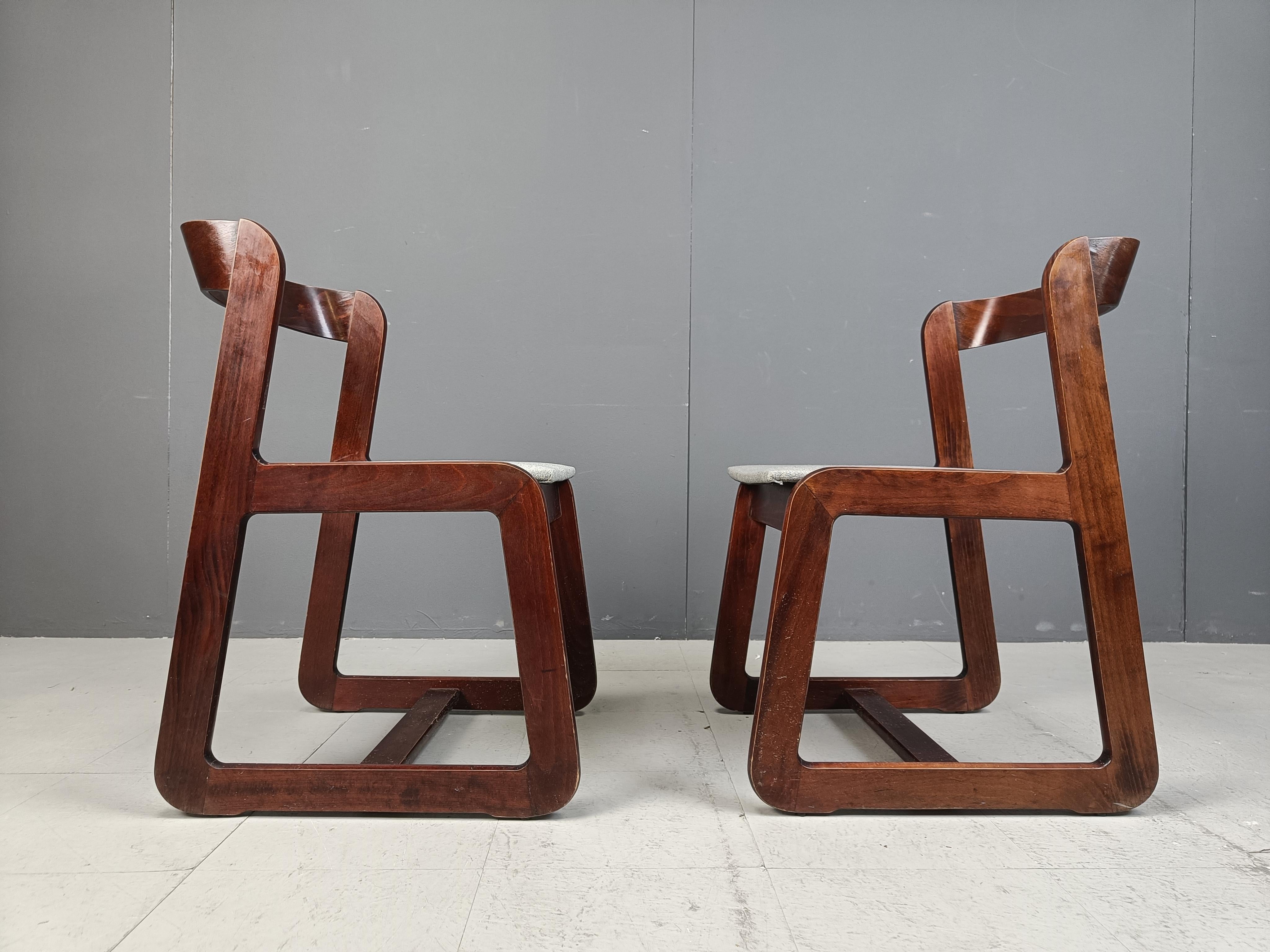 Vintage Dining Chairs by Mario Sabot Set of 6, 1970s For Sale 2
