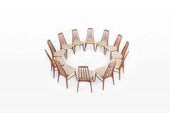Vintage Esszimmerstühle von Niels Koefoed für Koefoeds Hornslet, 1960er Jahre, 12-teilig