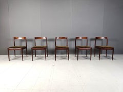 Vintage dining chairs by Oswald Vermaercke, set of 5, 1960s
