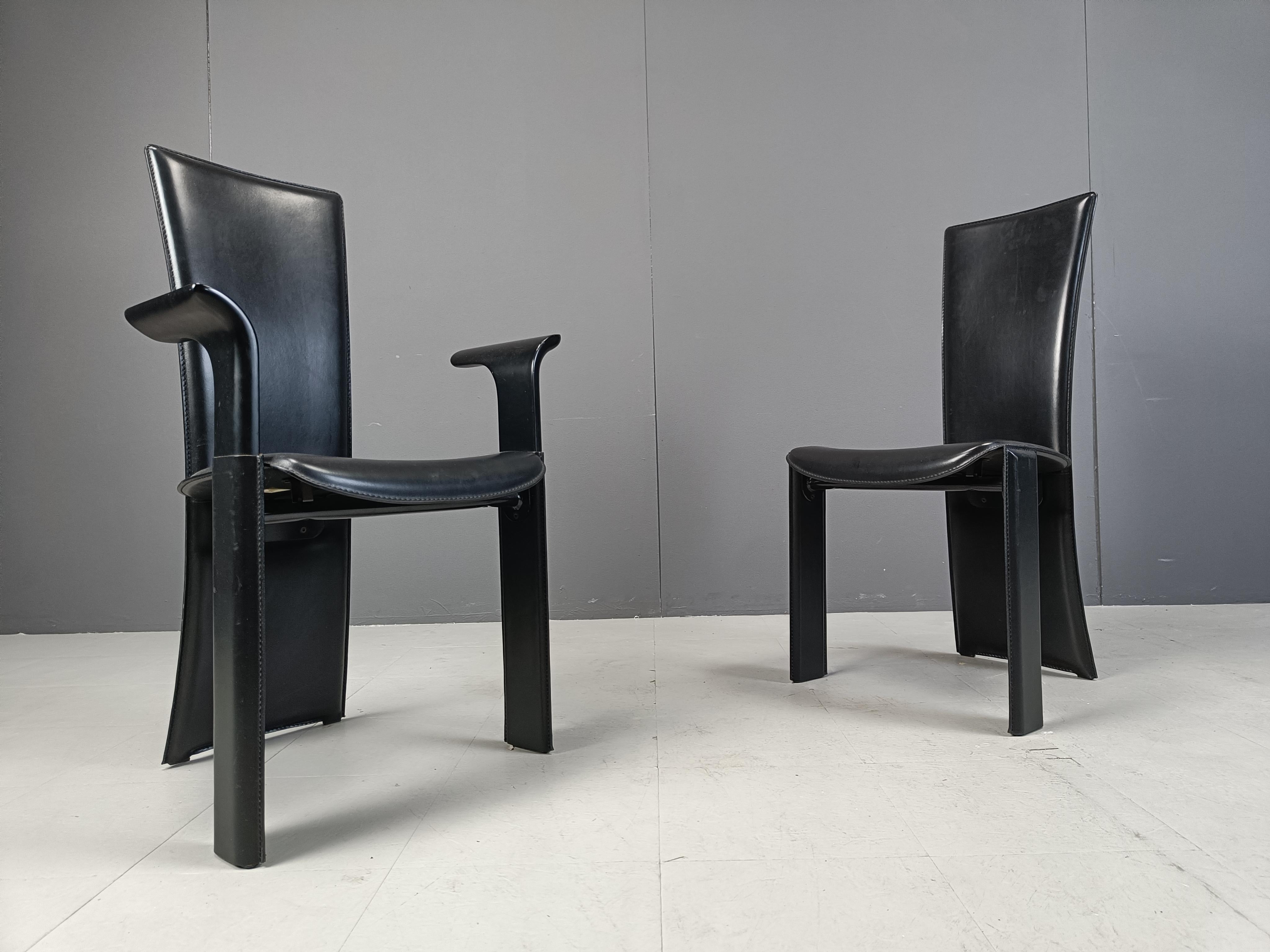 Vintage dining chairs by Pietro costantini, 1980s, set of 6 3