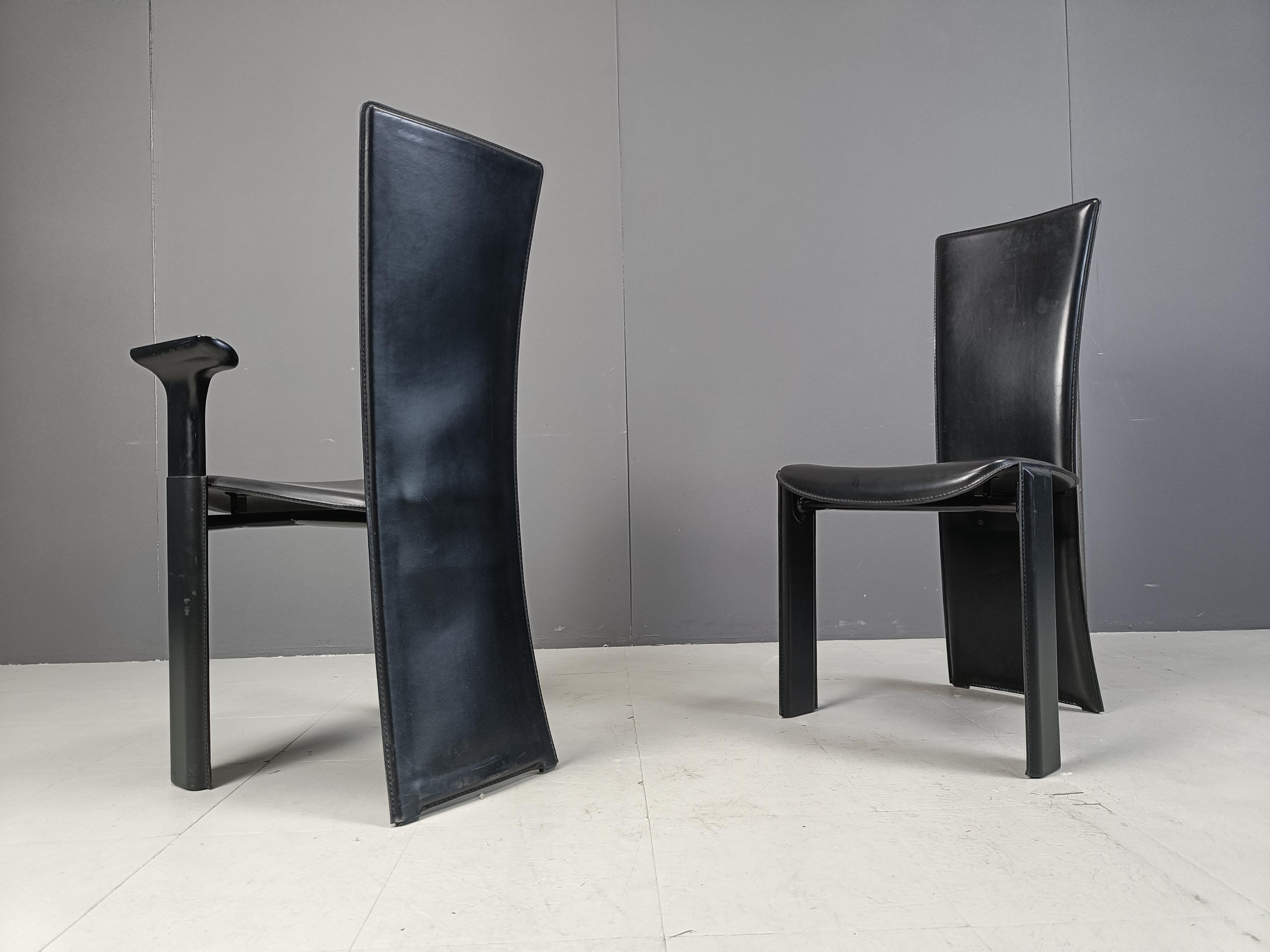 Vintage dining chairs by Pietro costantini, 1980s, set of 6 4