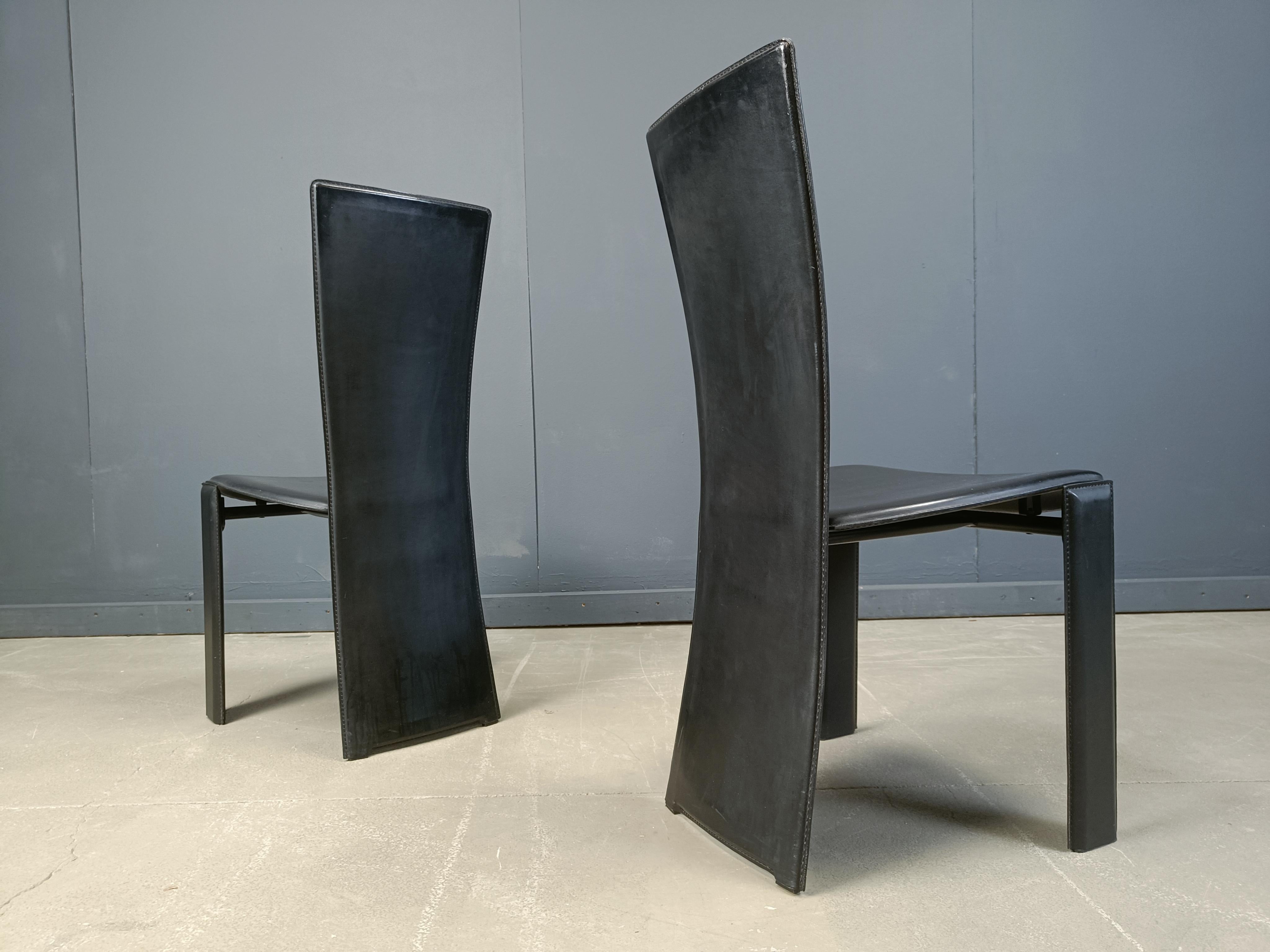 Esszimmerstühle im Vintage-Stil von Pietro costantini, 1980er Jahre, 6er-Set (Italienisch) im Angebot