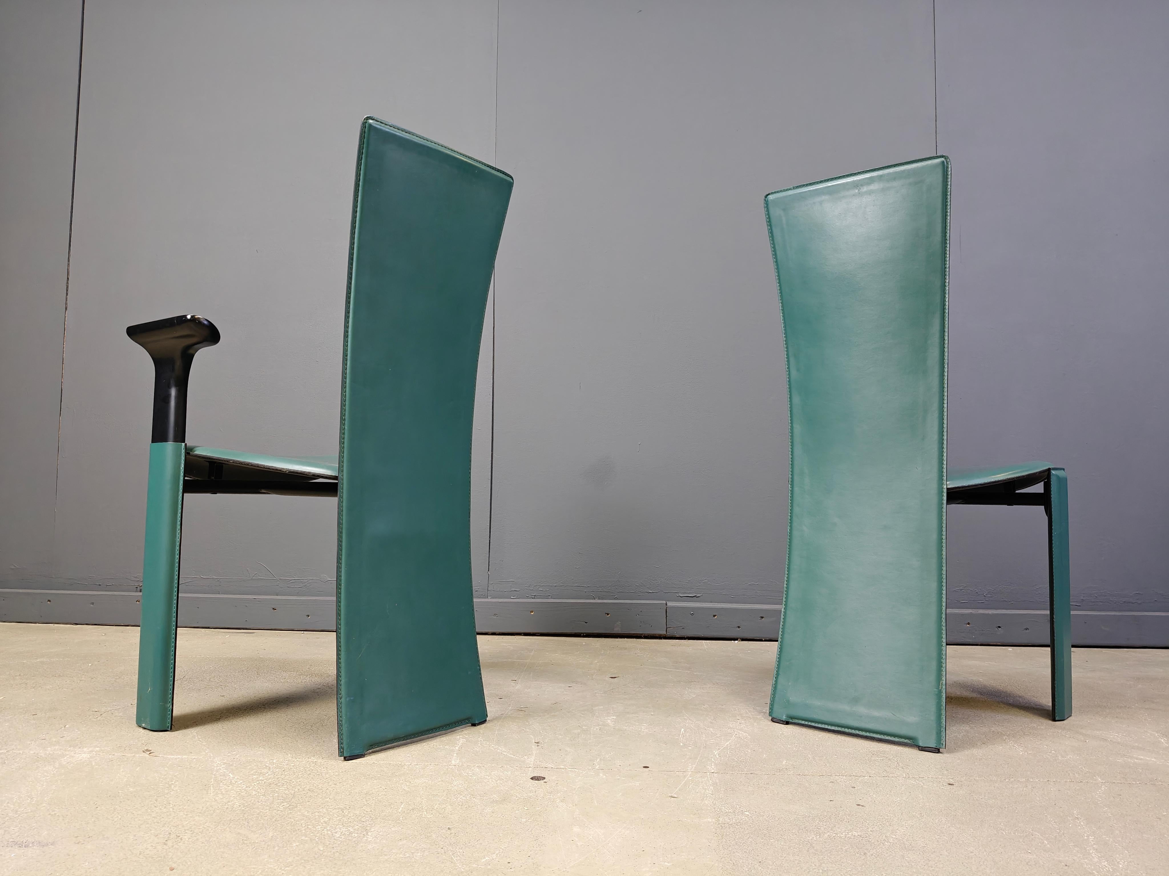 Esszimmerstühle im Vintage-Stil von Pietro costantini, 1980er Jahre, 6er-Set (Italienisch) im Angebot