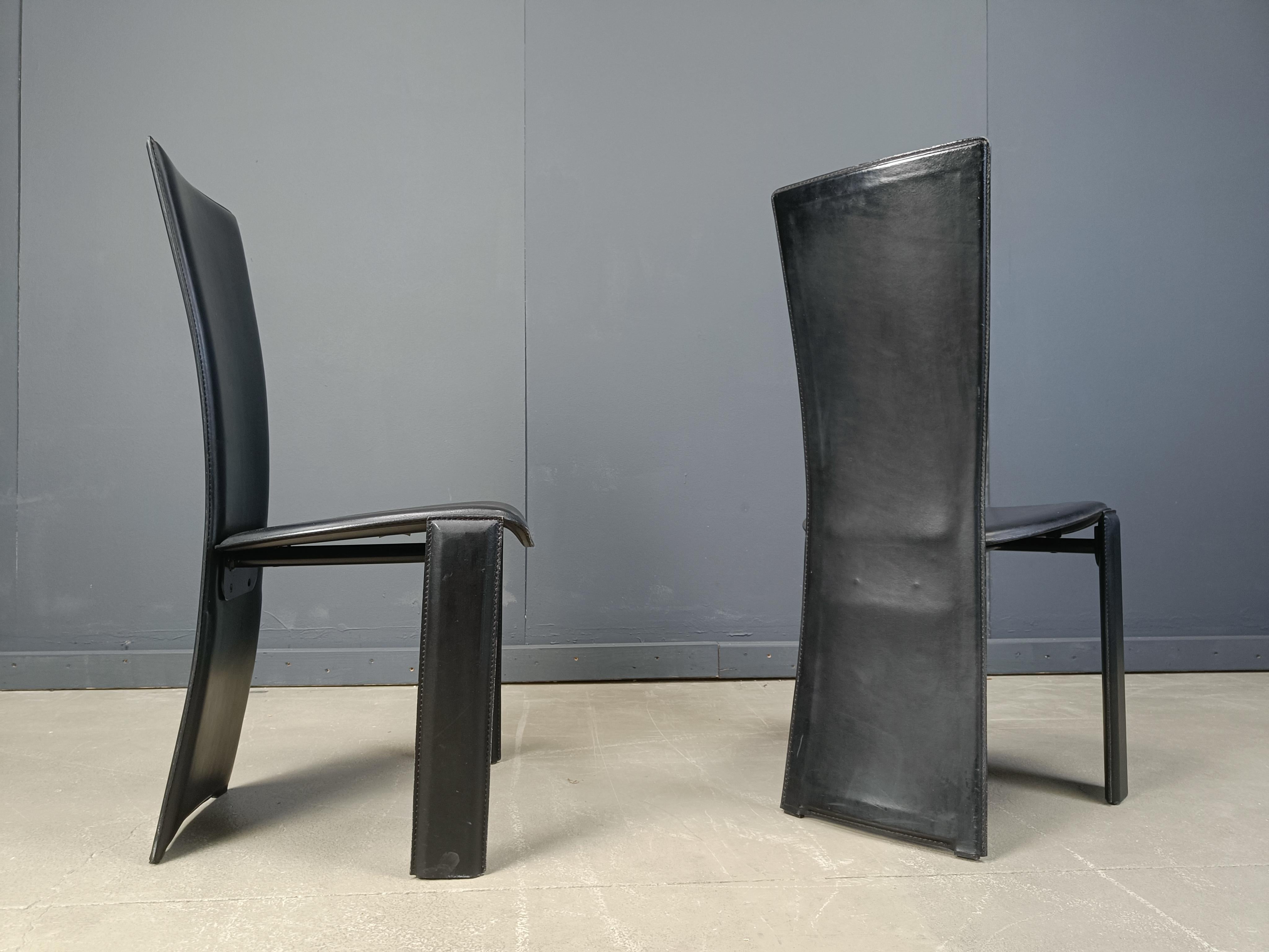 Esszimmerstühle im Vintage-Stil von Pietro costantini, 1980er Jahre, 6er-Set im Zustand „Gut“ im Angebot in Leuven, Vlaams Gewest
