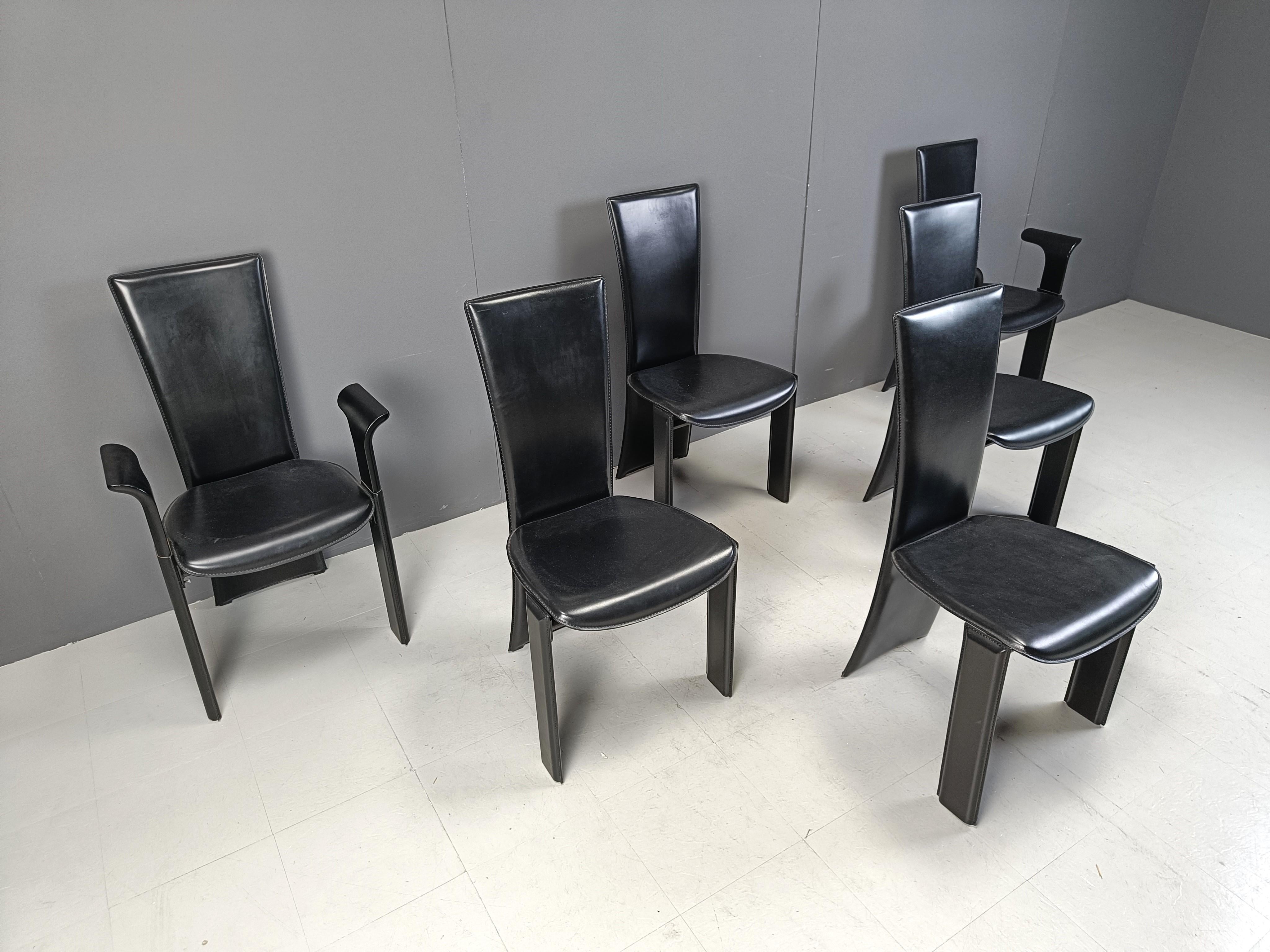Late 20th Century Vintage dining chairs by Pietro costantini, 1980s, set of 6